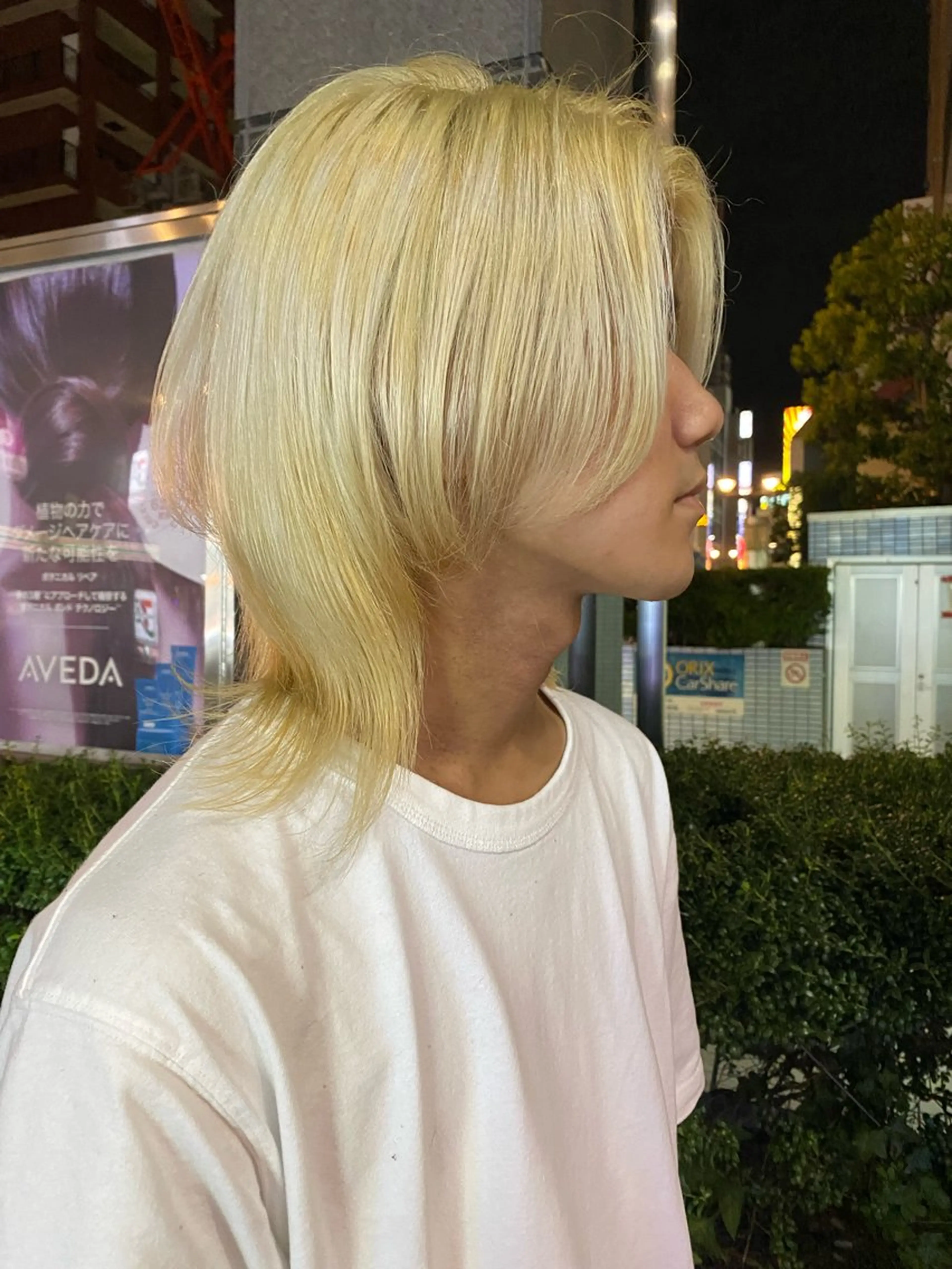 ミディアム ヒラカホ/ ブリーチ/似合わせのヘアスタイル