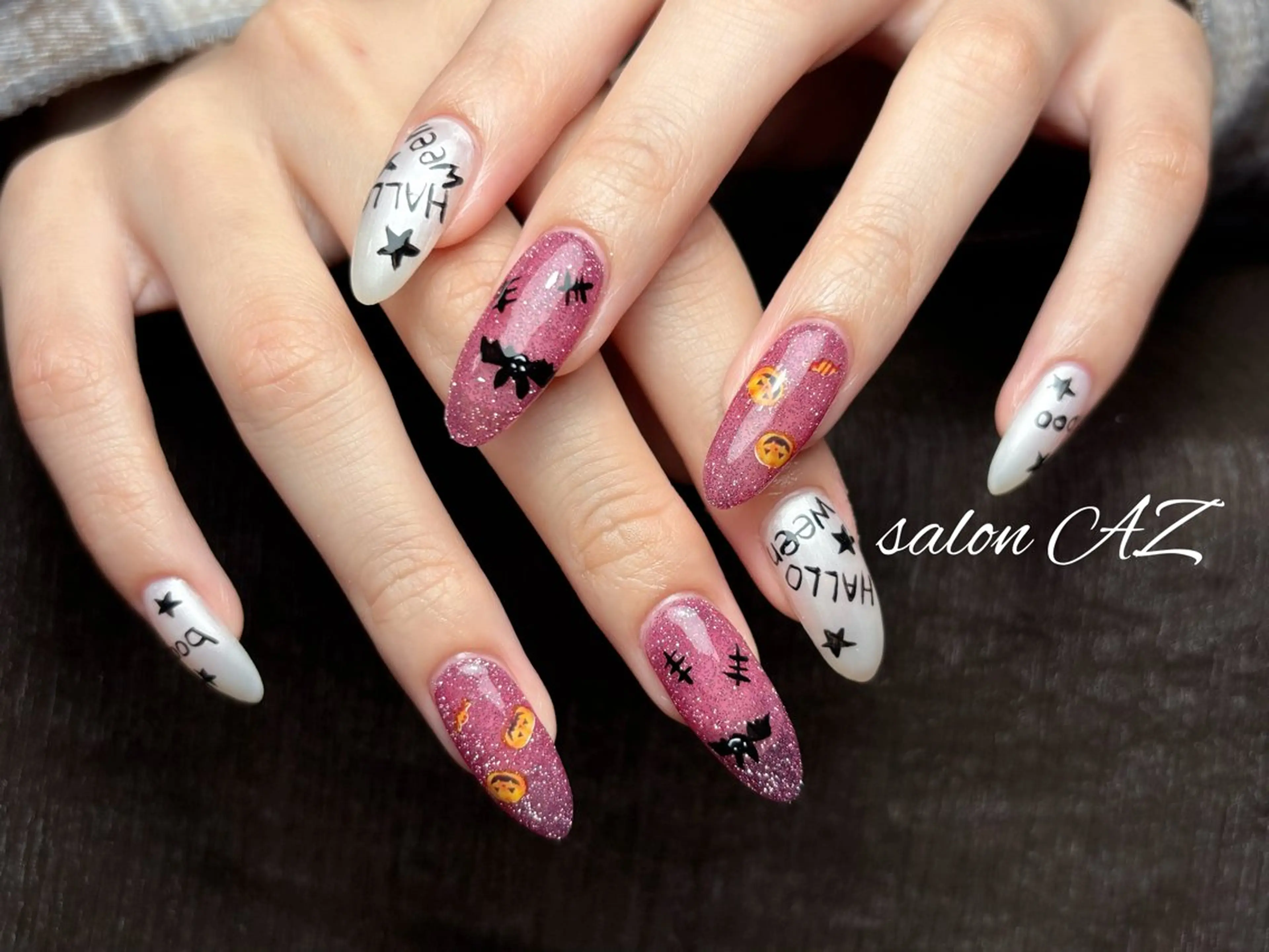 ネイル アートネイル 長さ出し フットネイル フレンチネイル ジェルネイル ハンドネイル salon AZのネイルデザイン