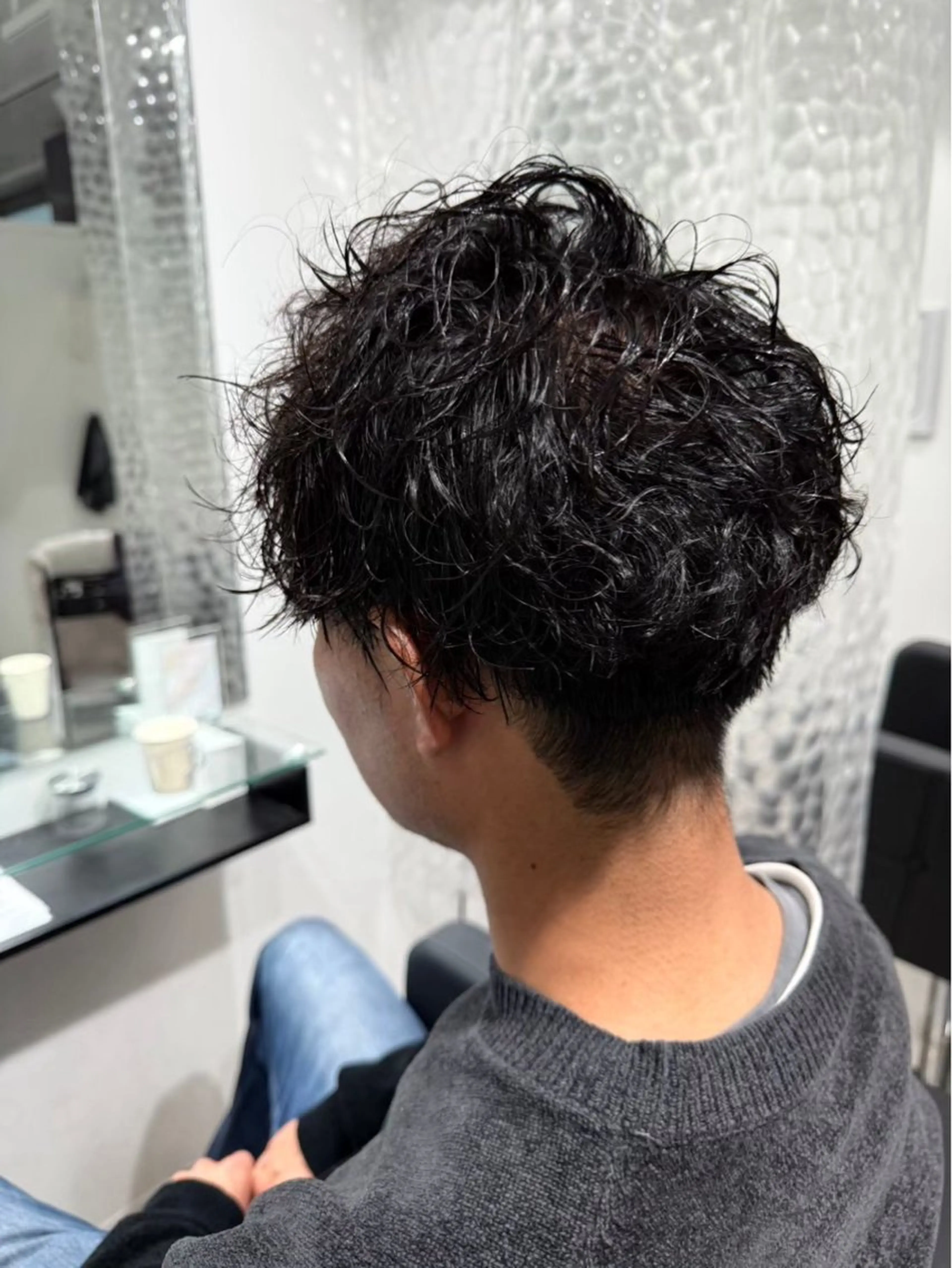 パーマ メンズ 縮毛矯正／韓国ヘア AO俊介🌐のヘアスタイル