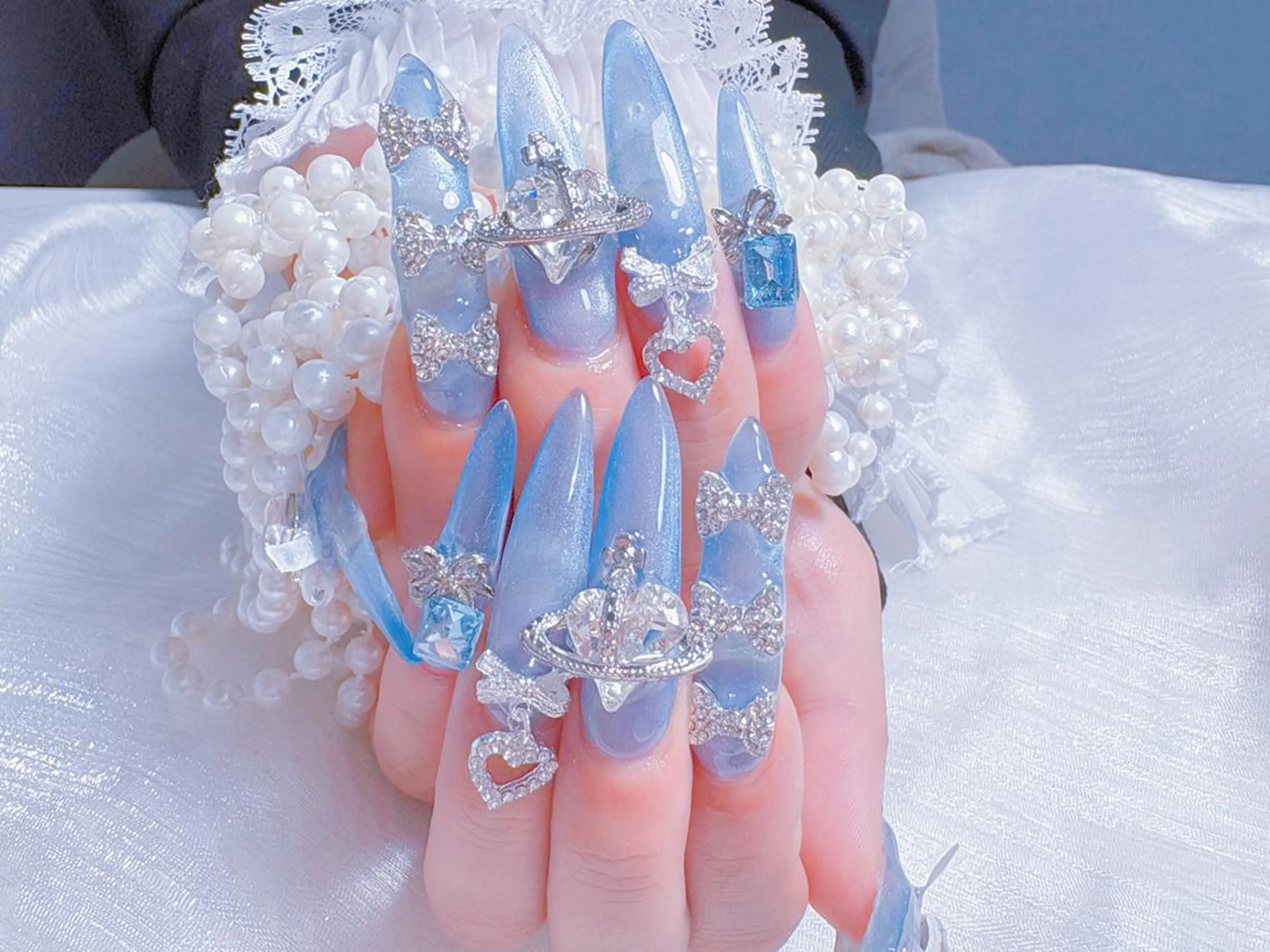 ネイル ハンドネイル 🐳彩羽チップ 長さだし専門🐳のネイルデザイン