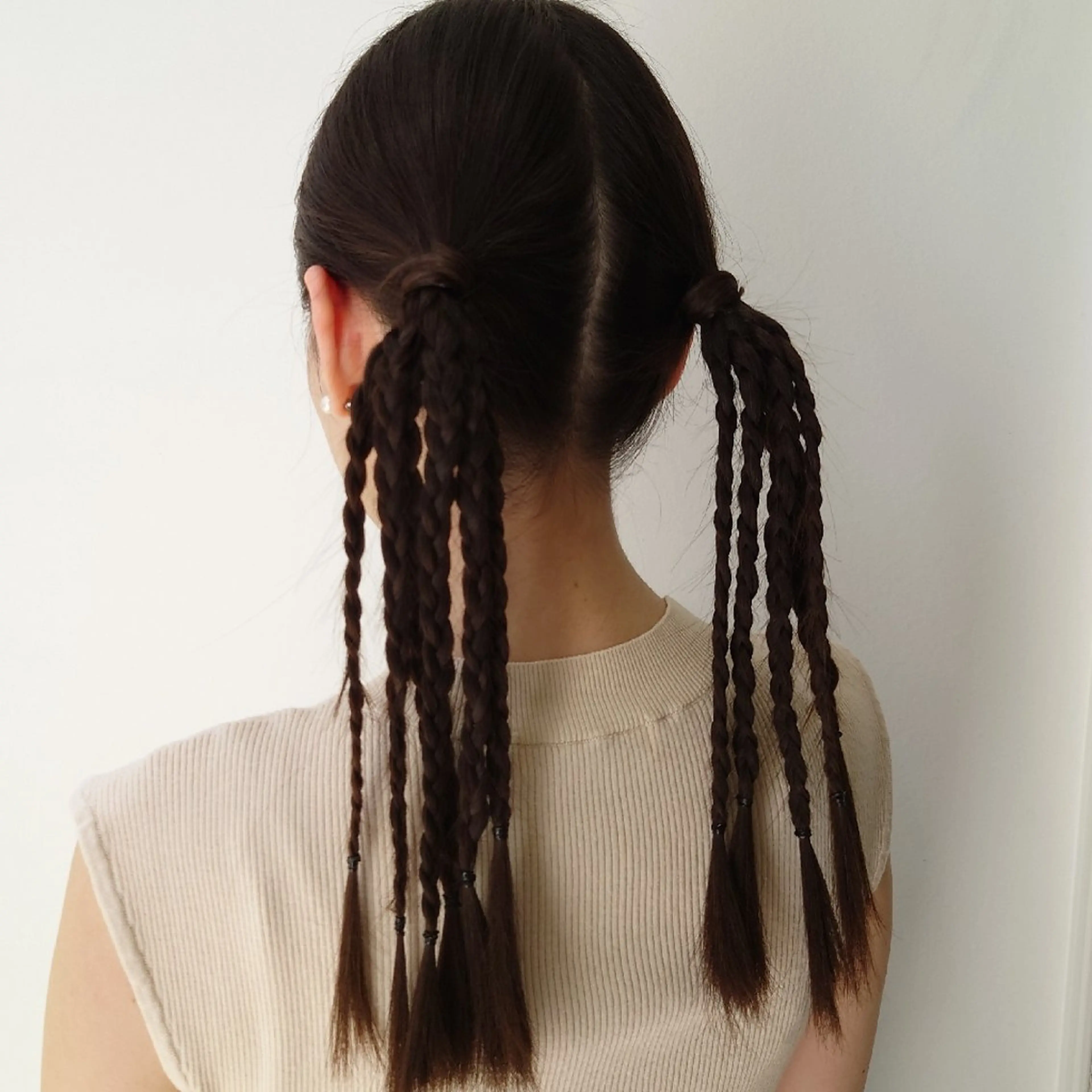 ヘアアレンジ カラー ロング ポニーテール ツインテール 三つ編み ヘアセット かわい ゆうな 髪質改善/縮毛矯正のヘアスタイル