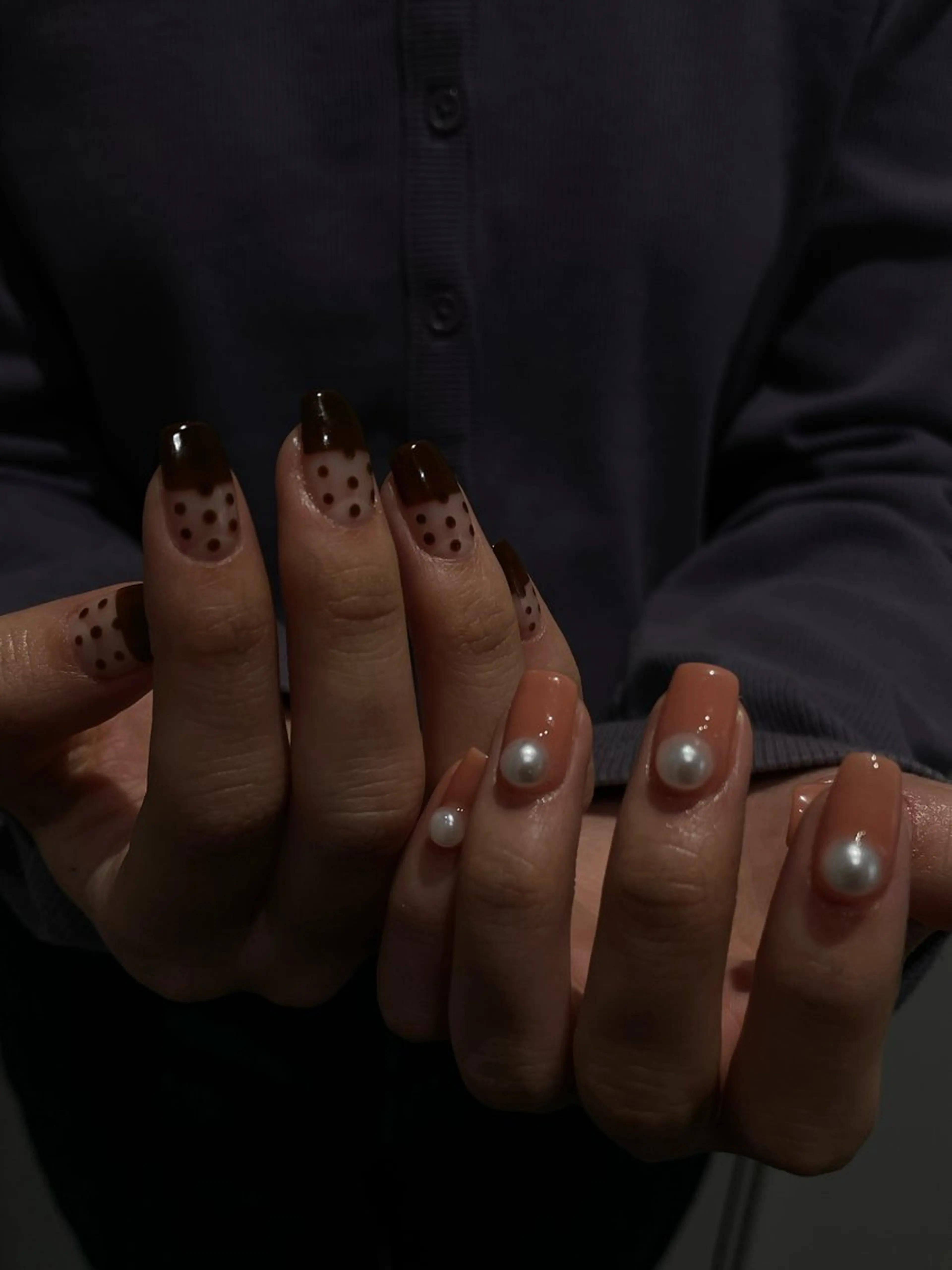 ネイル ハンドネイル うの 韓国ﾈｲﾙ໒꒱⋆⭒˚のネイルデザイン