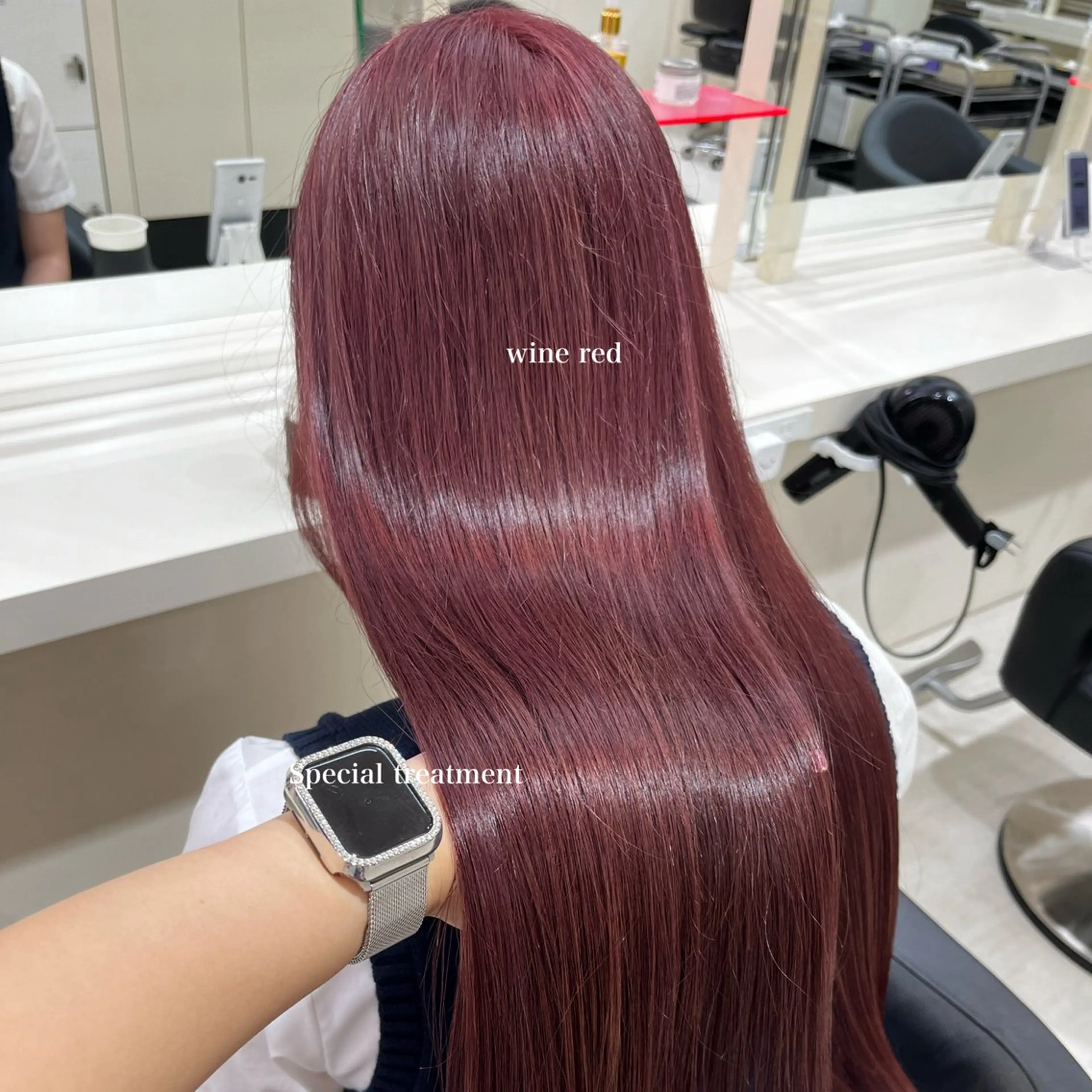ロング カラー ヘアカラー トリートメント 🤍韓国大人っぽ ベージュMAI🤍のヘアスタイル