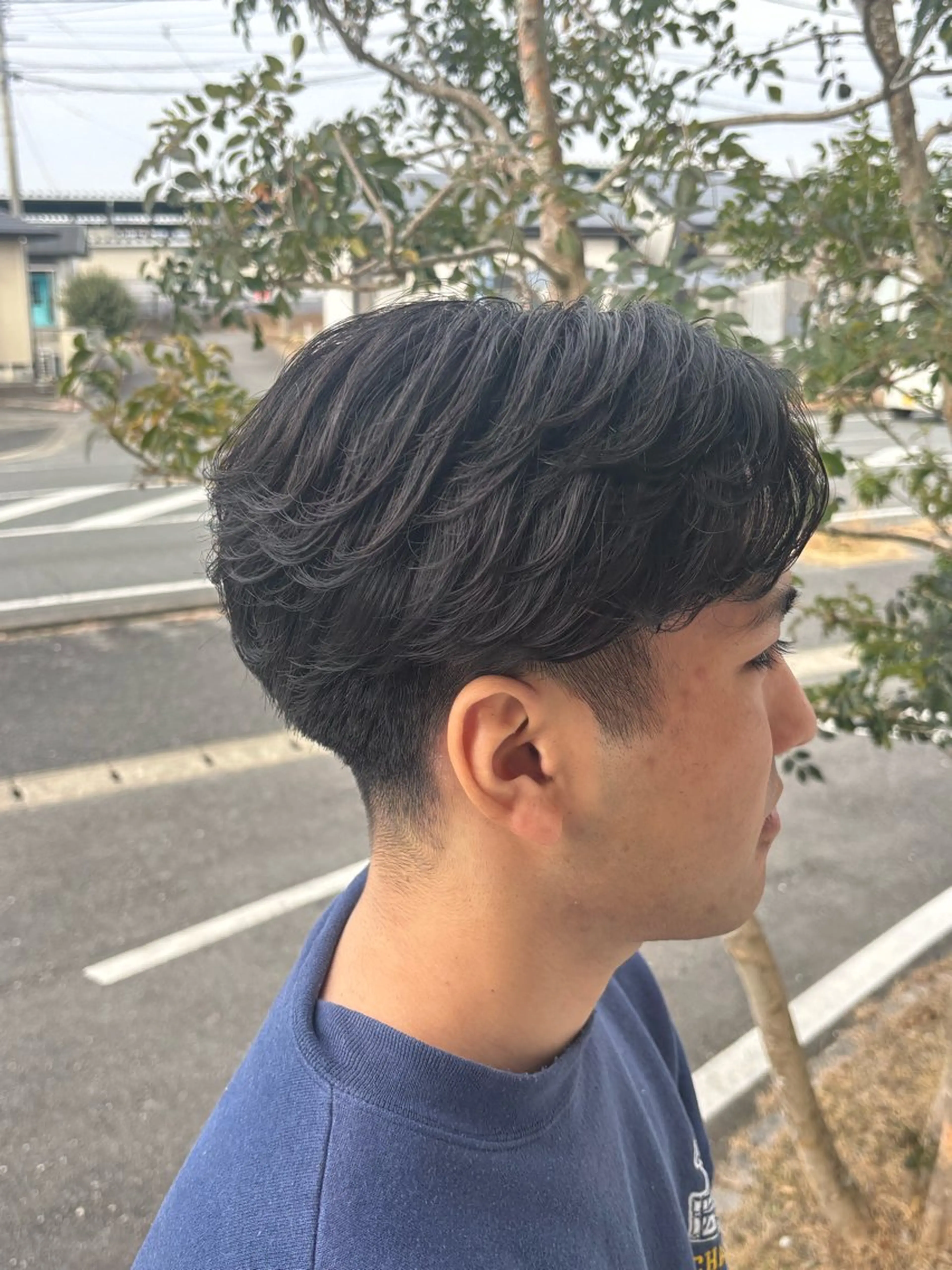 ショート パーマ メンズ カット パーマ メンズカット＆パーマ 髪質改善/岩元のヘアスタイル
