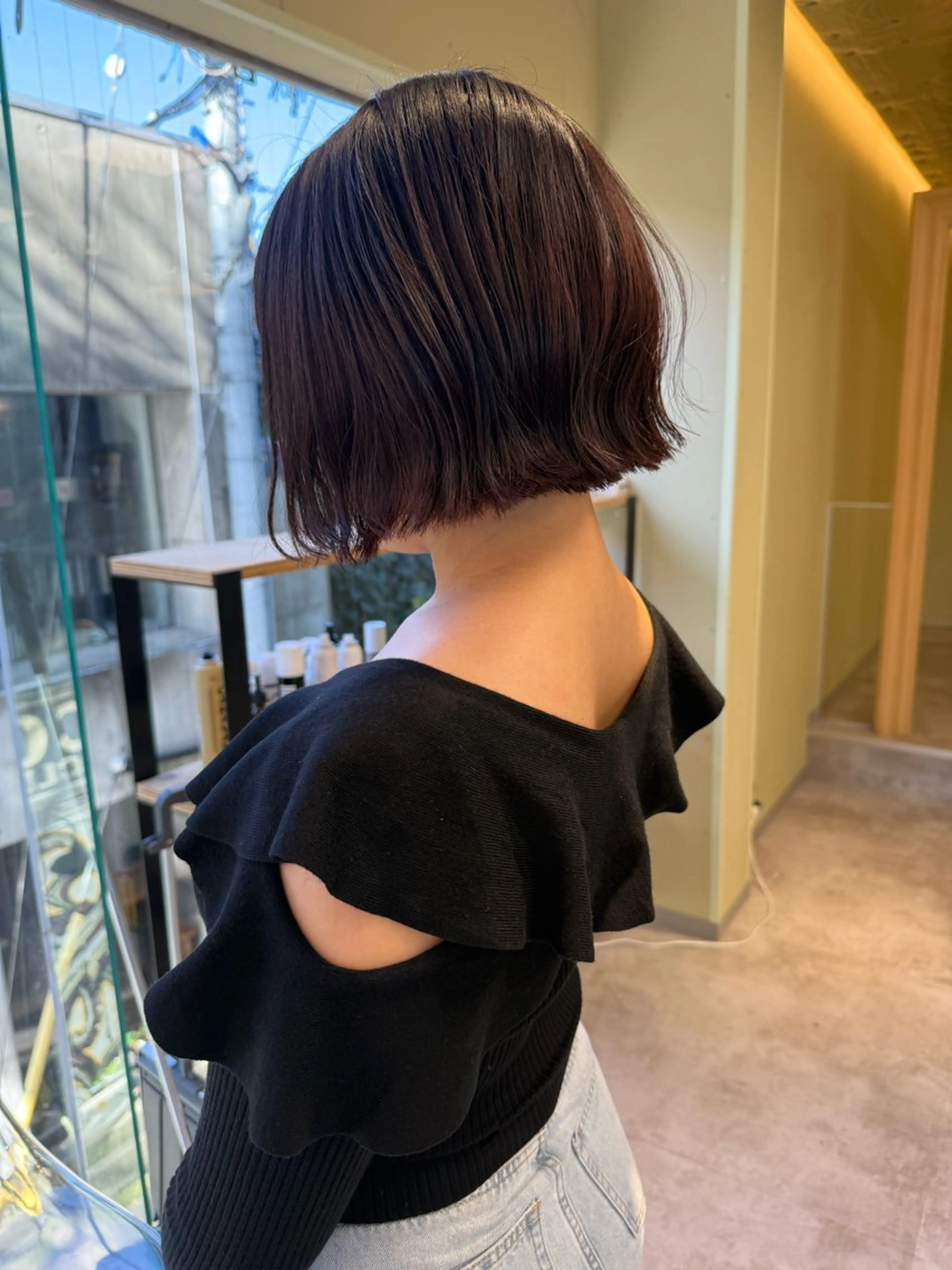 ショート カラー カット ヘアカラー トリートメント 伶風/ ボブのヘアスタイル