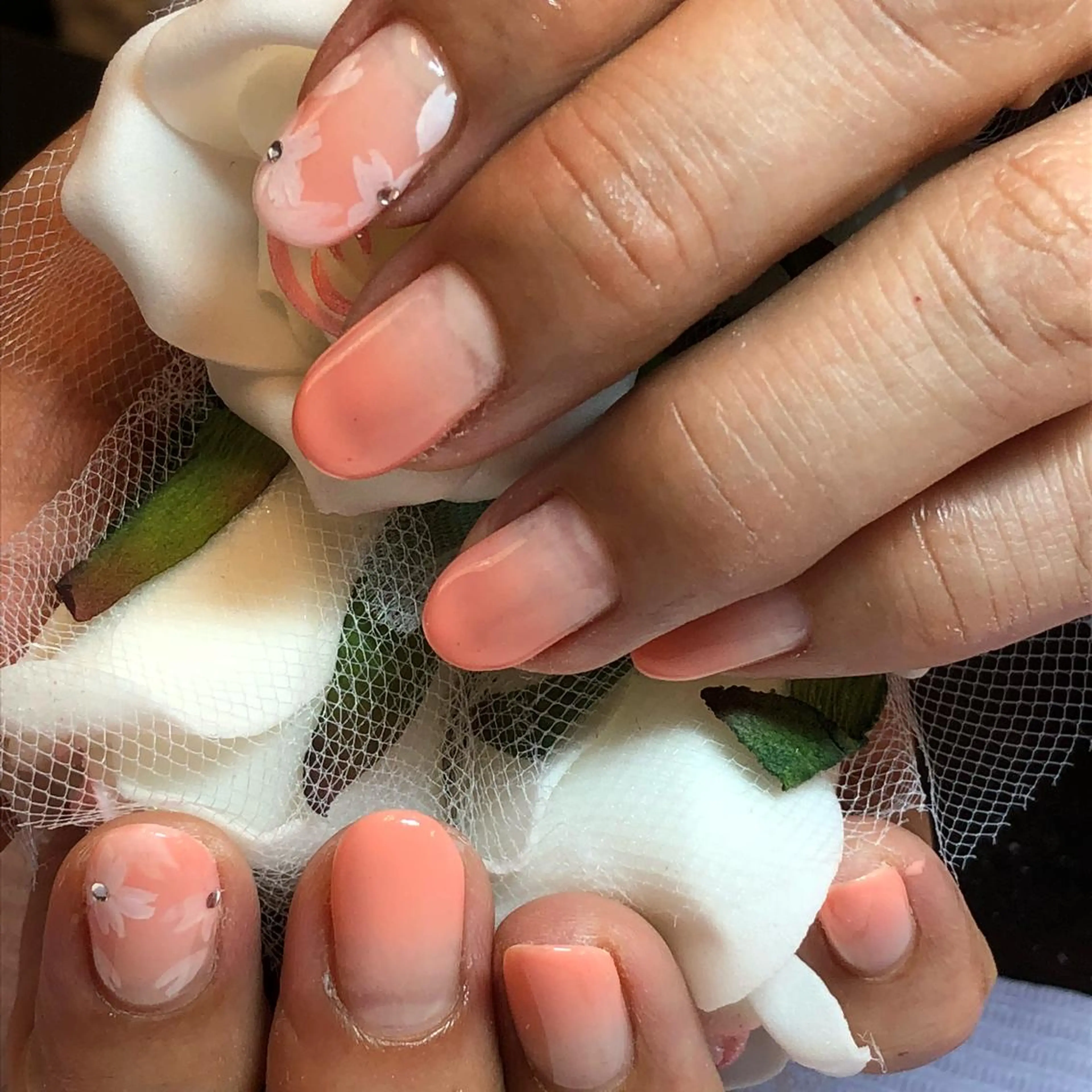 ネイル アートネイル 桜ネイル オフィスネイル KIREIE NAILSのネイルデザイン