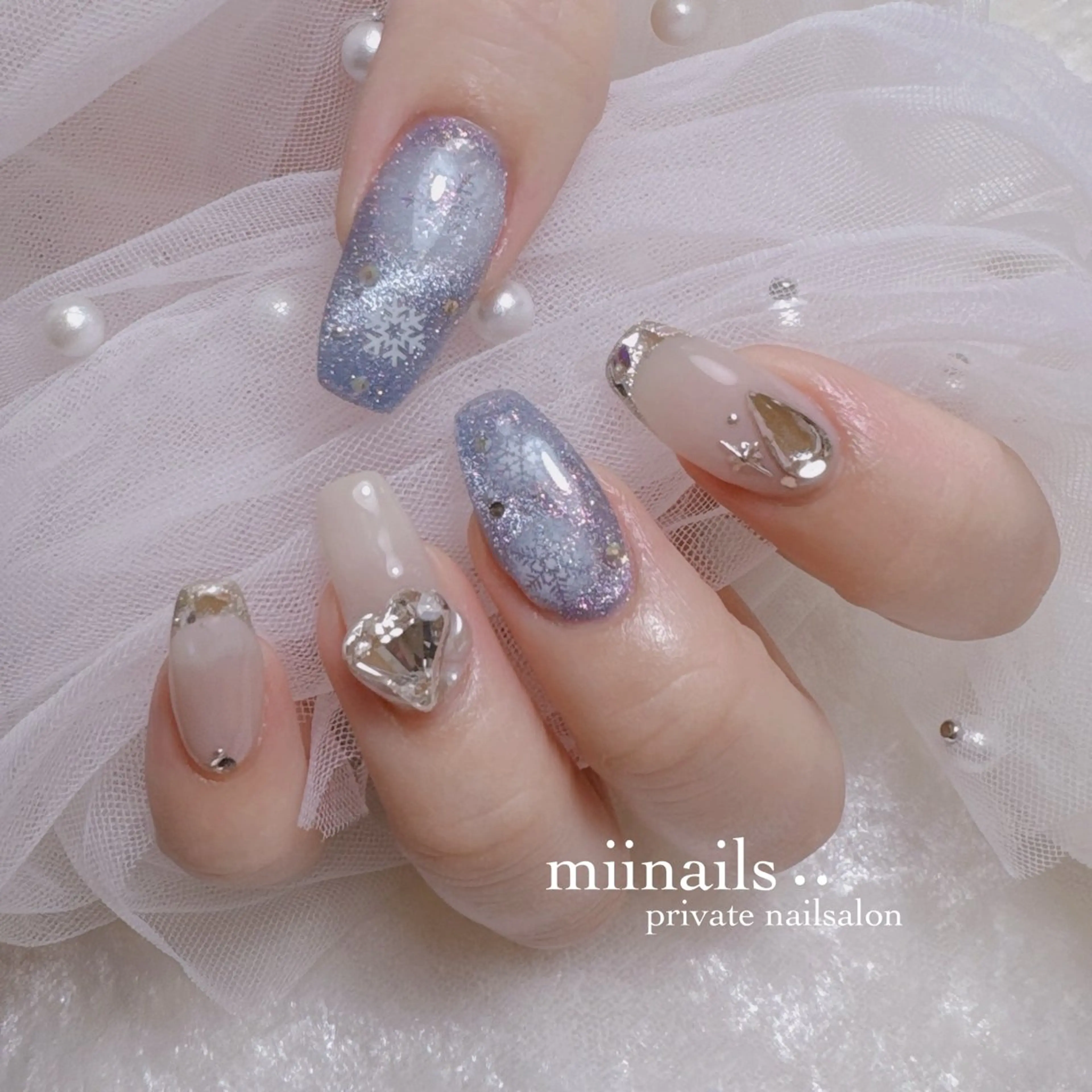 ネイル 韓国ネイル ワンホンネイル ハンドネイル nailsalon miinailsのネイルデザイン
