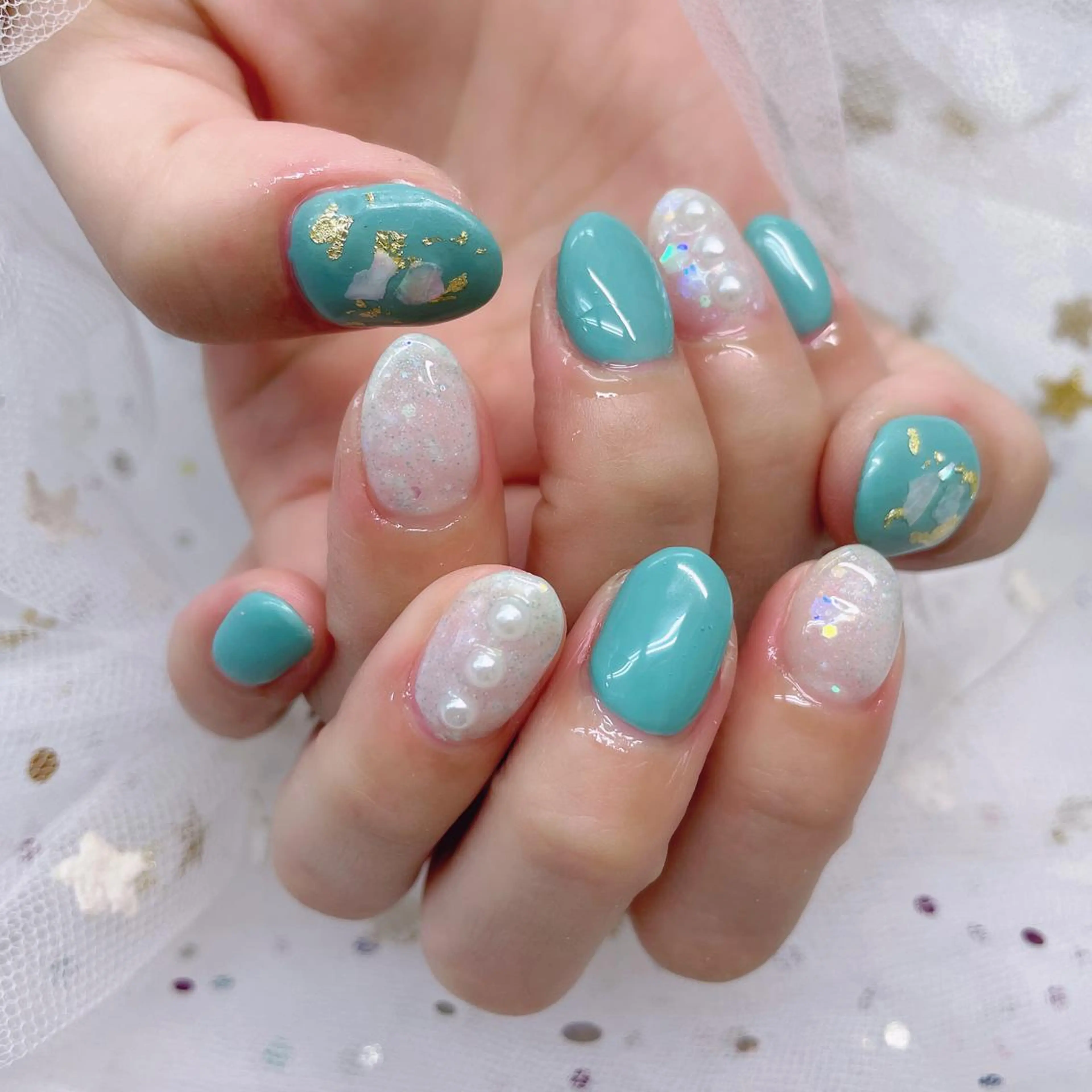 ネイル 🦋ネイルサロン ブラン🌈ゆりのネイルデザイン