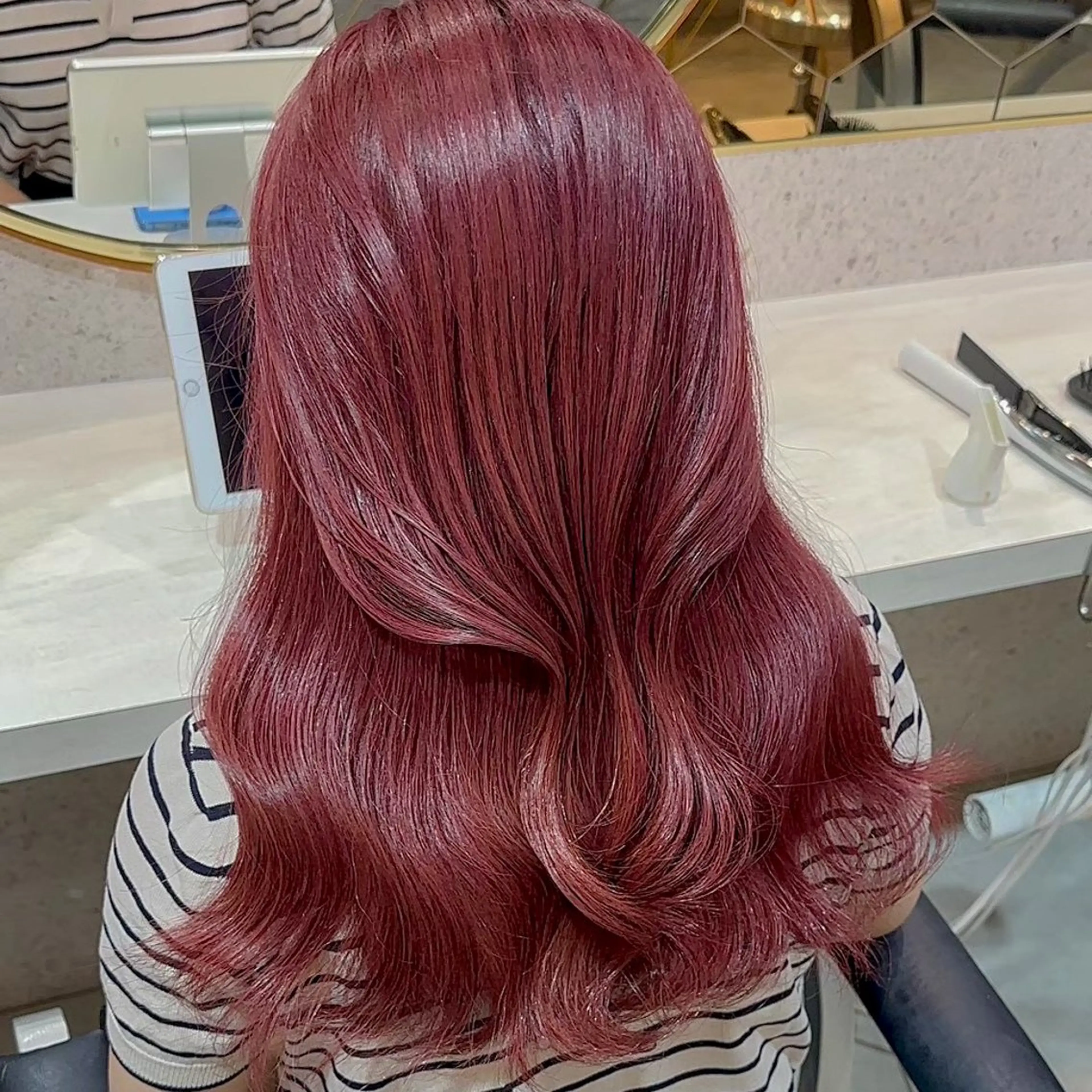 ロング カラー ヘアカラー トリートメント 新宿/美髪矯正/ 透明感カラー/たくのヘアスタイル