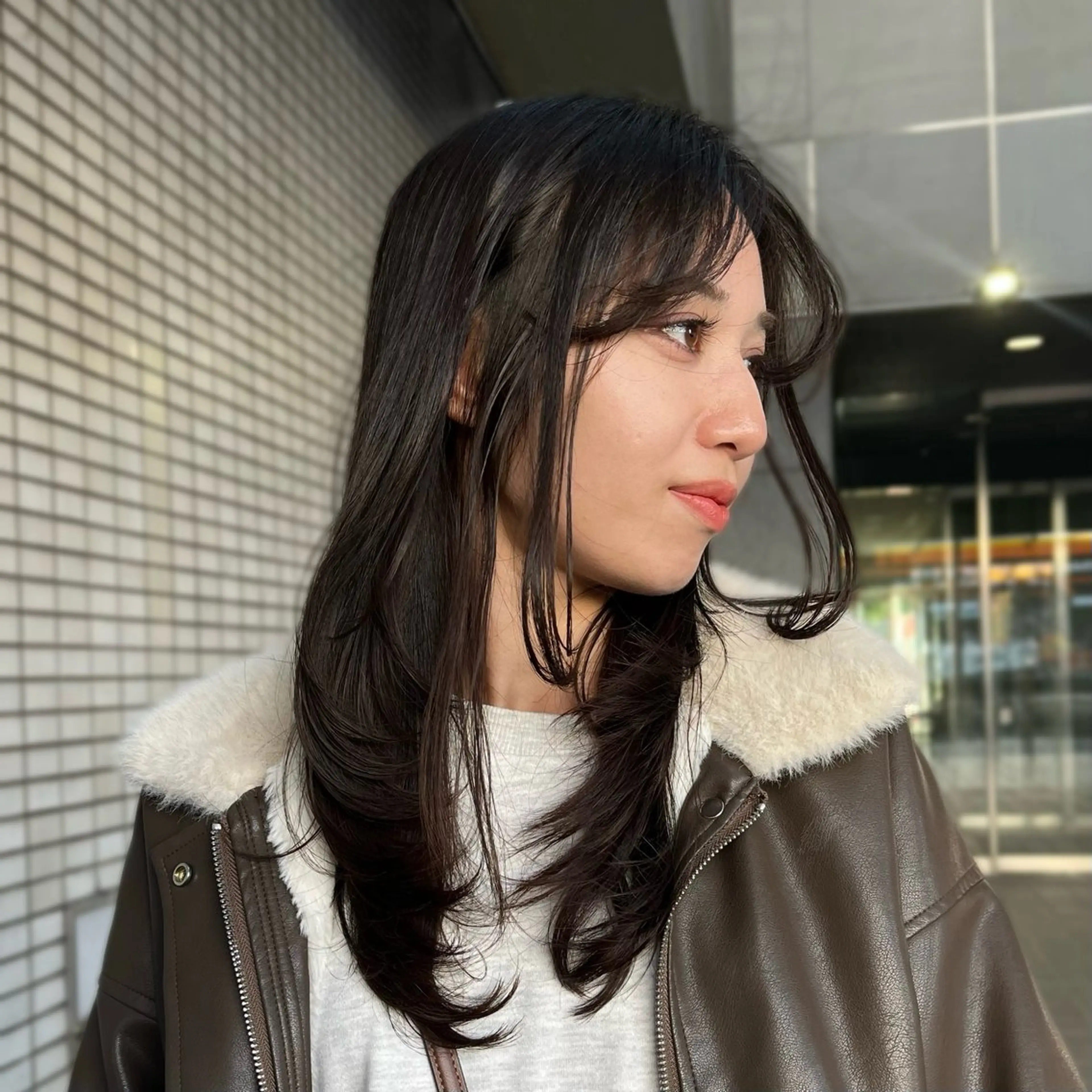 ミディアム たおちゃん/レイヤー /透明感カラーのヘアスタイル