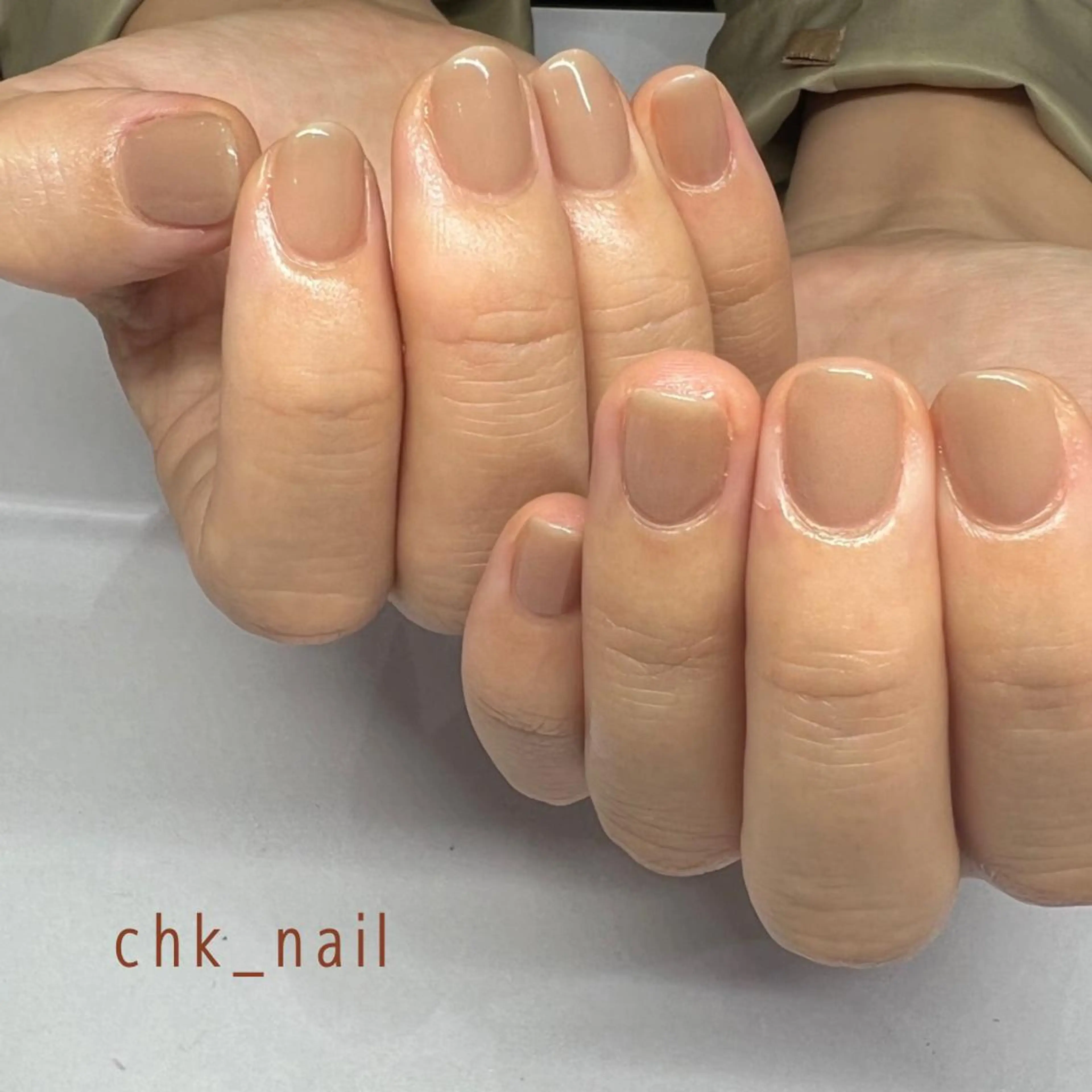 ネイル ワンカラーネイル ハンドネイル takahashi chikaのネイルデザイン