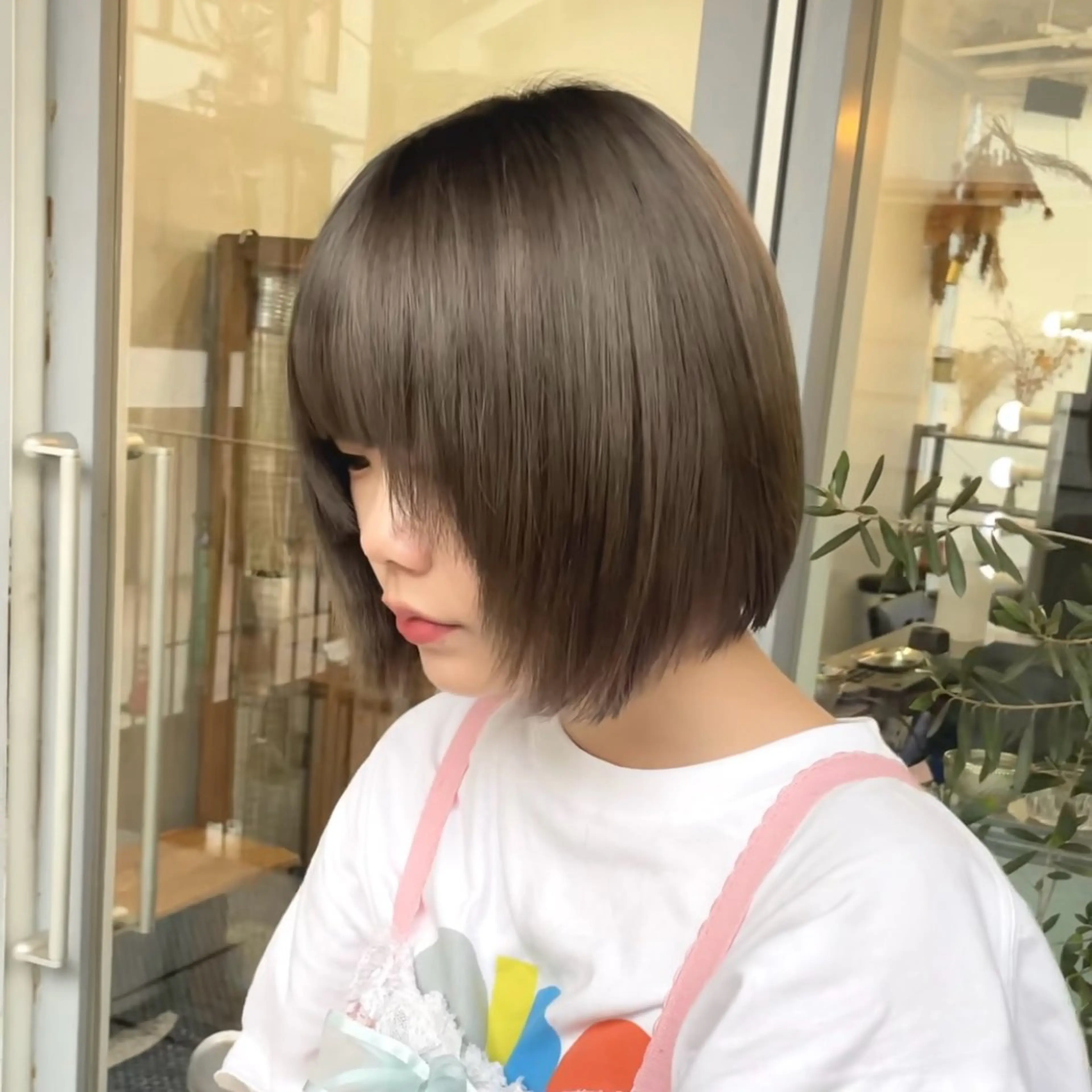 ショート カラー ヘアカラー トリートメント SHO 👻原宿 /艶カラーのヘアスタイル