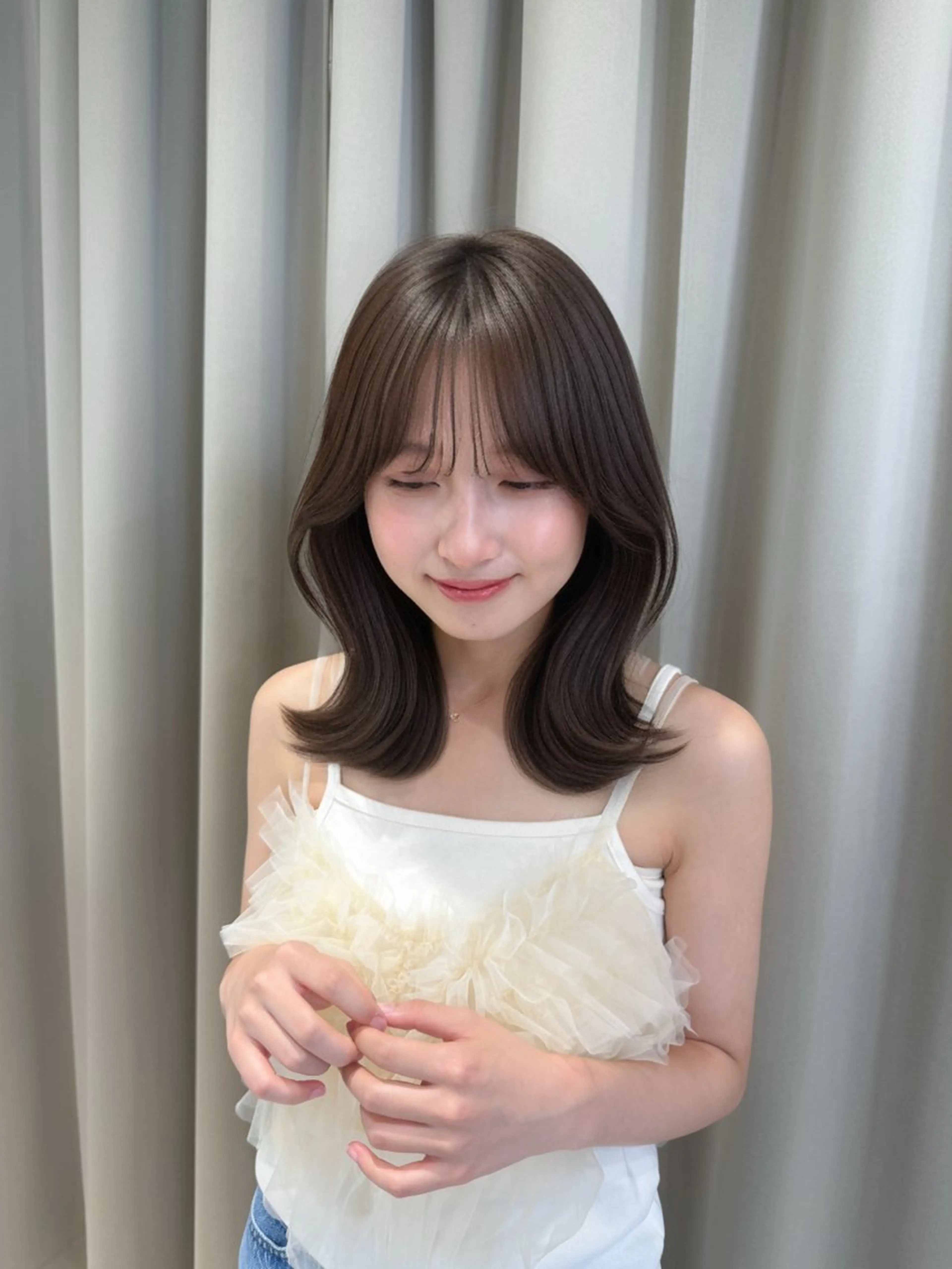 ミディアム Agnos 青山/ saya🌼のヘアスタイル