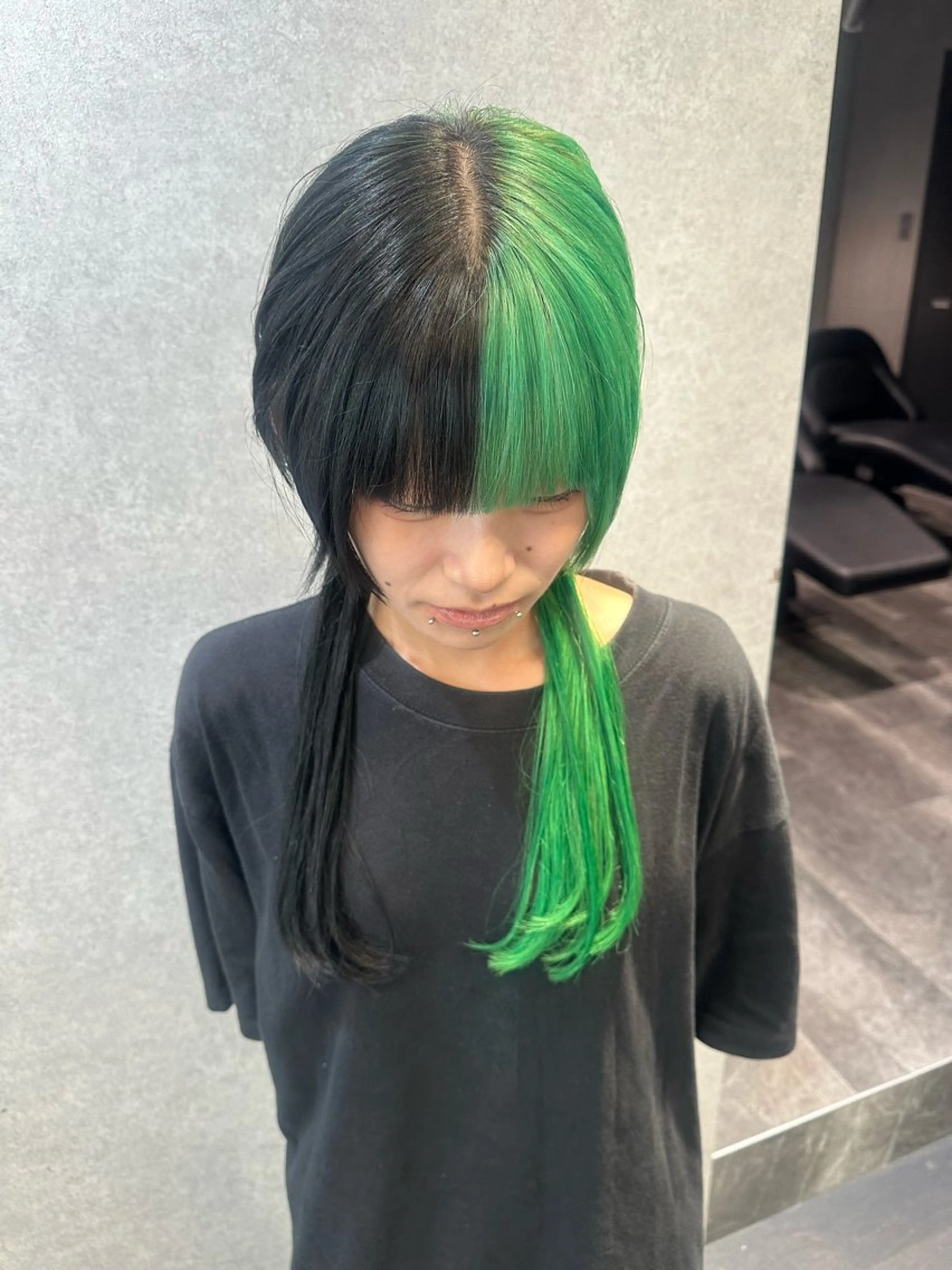 セミロング カラー カット ヘアカラー トリートメント ケアブリーチ特化✨/ 艶カラー/エクステのヘアスタイル