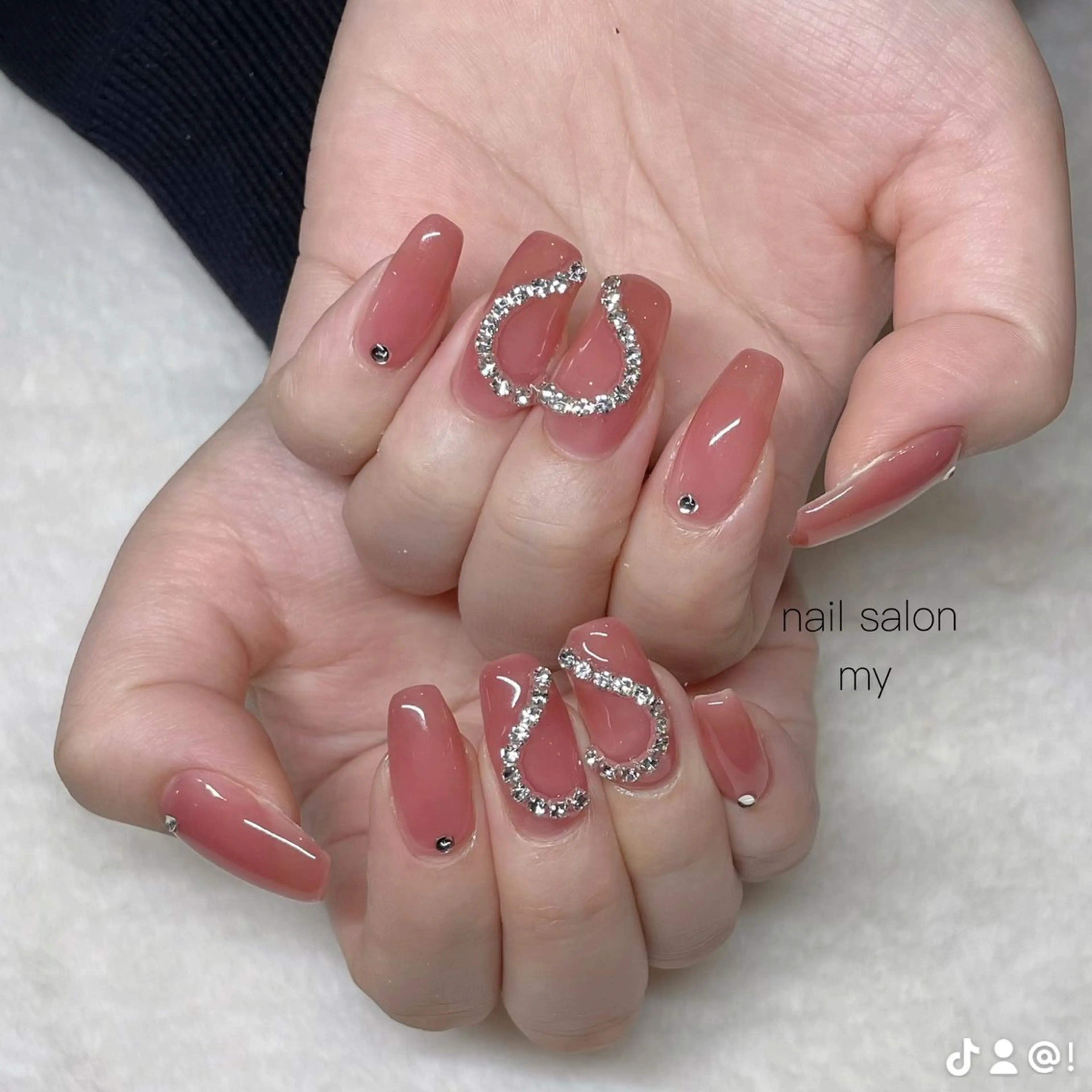 ネイル 韓国ネイル ニュアンスネイル ワンホンネイル ハンドネイル NailSalon MYのネイルデザイン