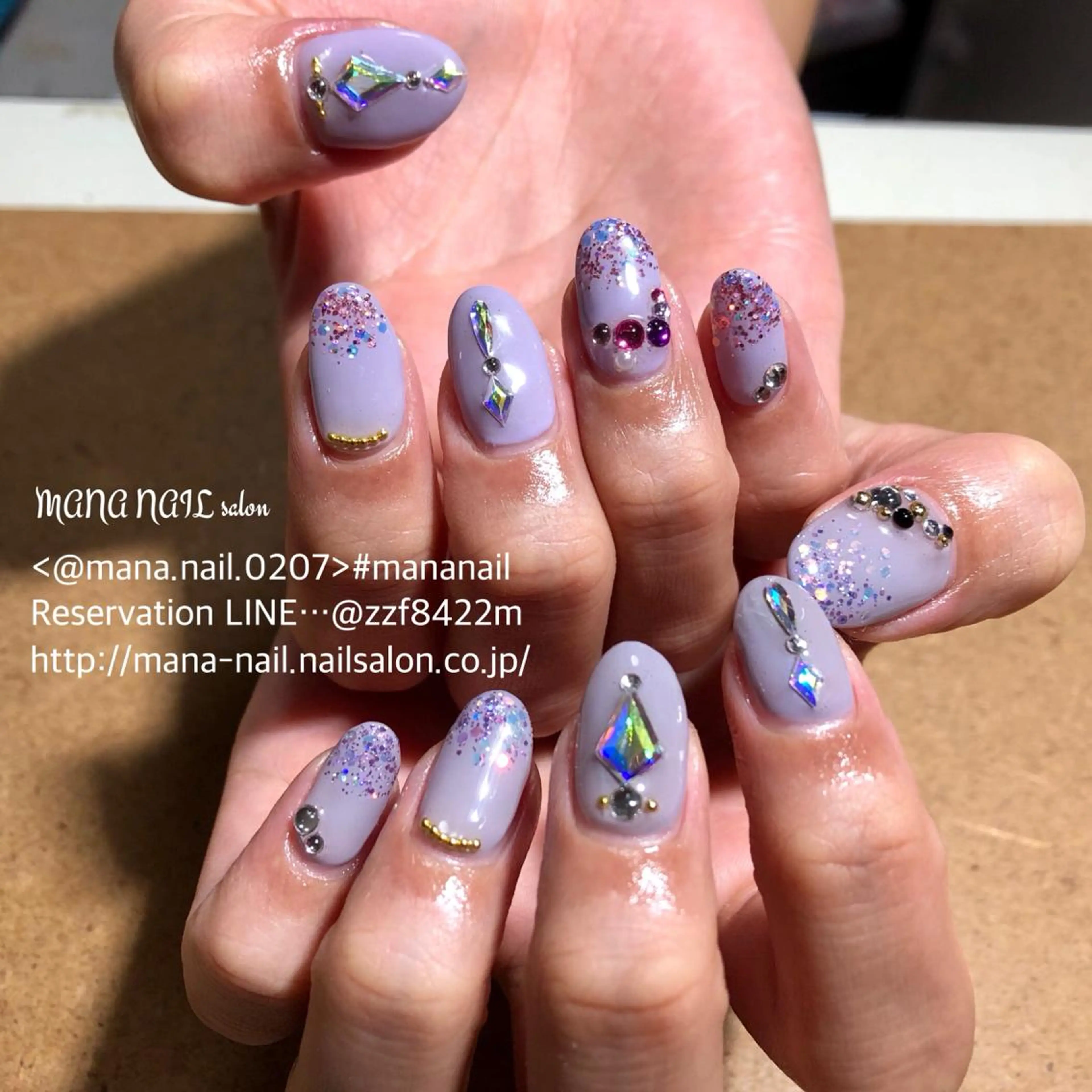 ネイル 長さ出し ジェルネイル ワンカラーネイル 春ネイル 夏ネイル 廣瀬 真奈美のネイルデザイン