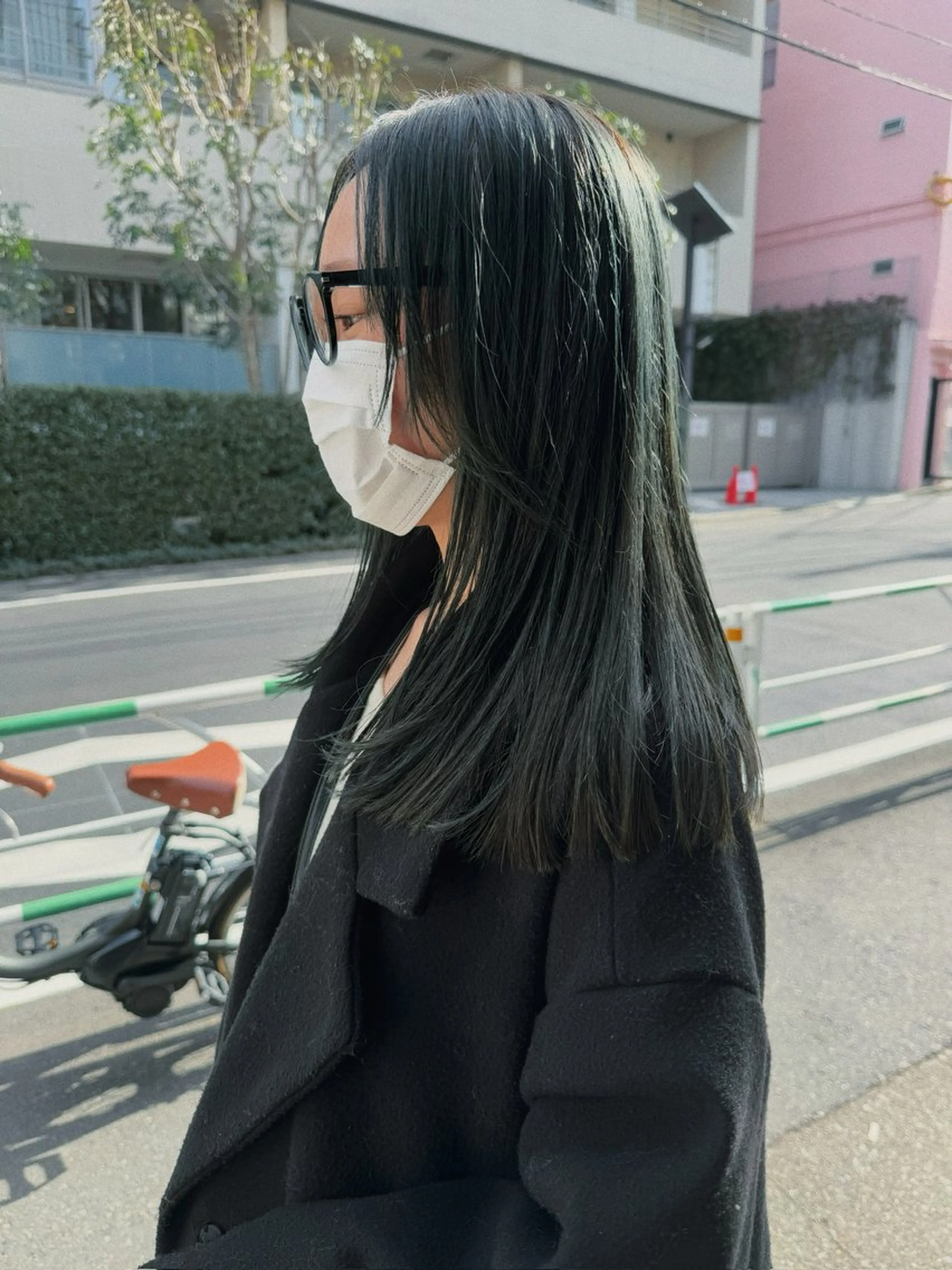 ロング カラー ヘアアレンジ ブリーチ グレージュ オリーブグレージュ オリーブグレー カット ヘアカラー トリートメント ニュアンスヘア🌔 nanakoのヘアスタイル