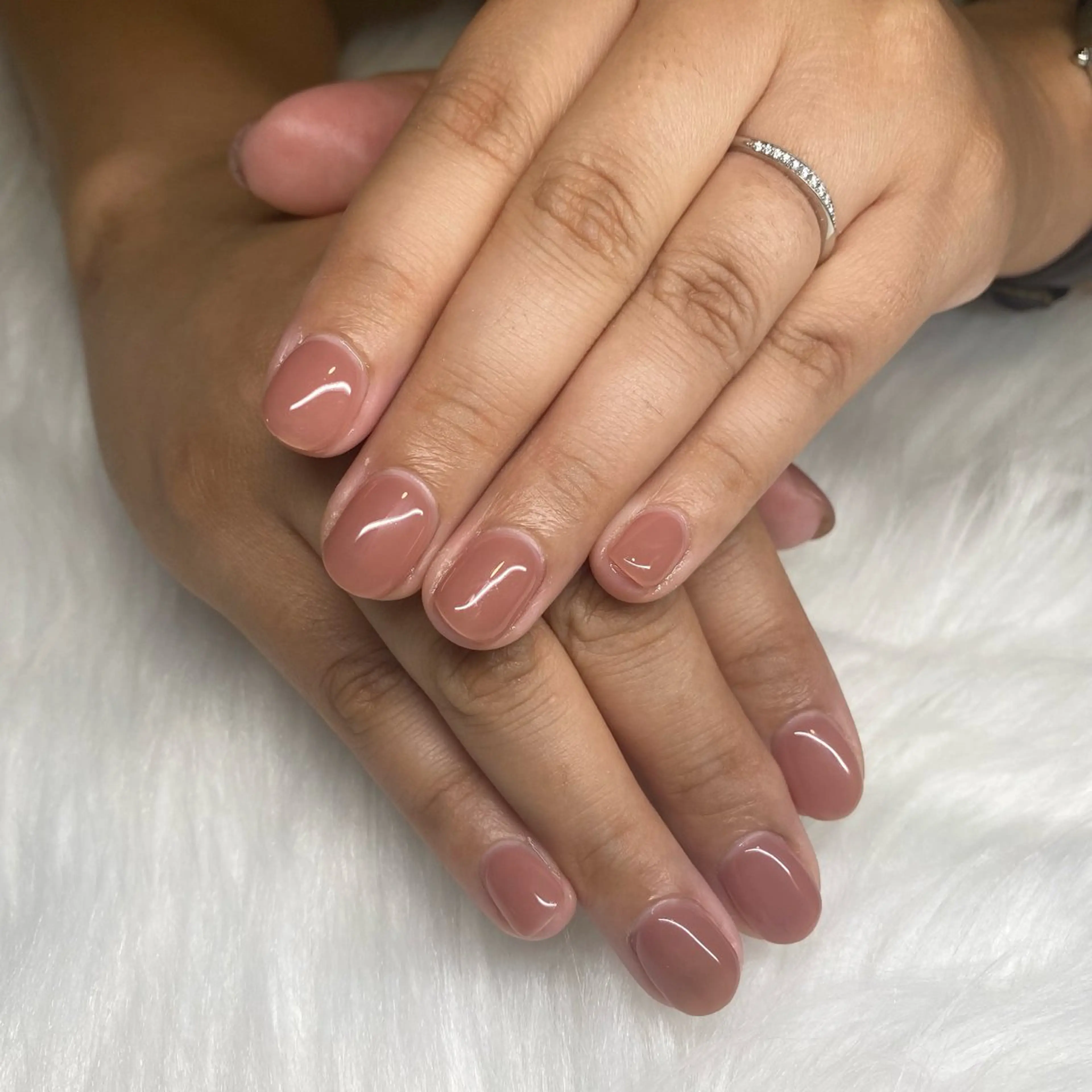 ネイル オフィスネイル ワンカラーネイル nail salon milkのネイルデザイン