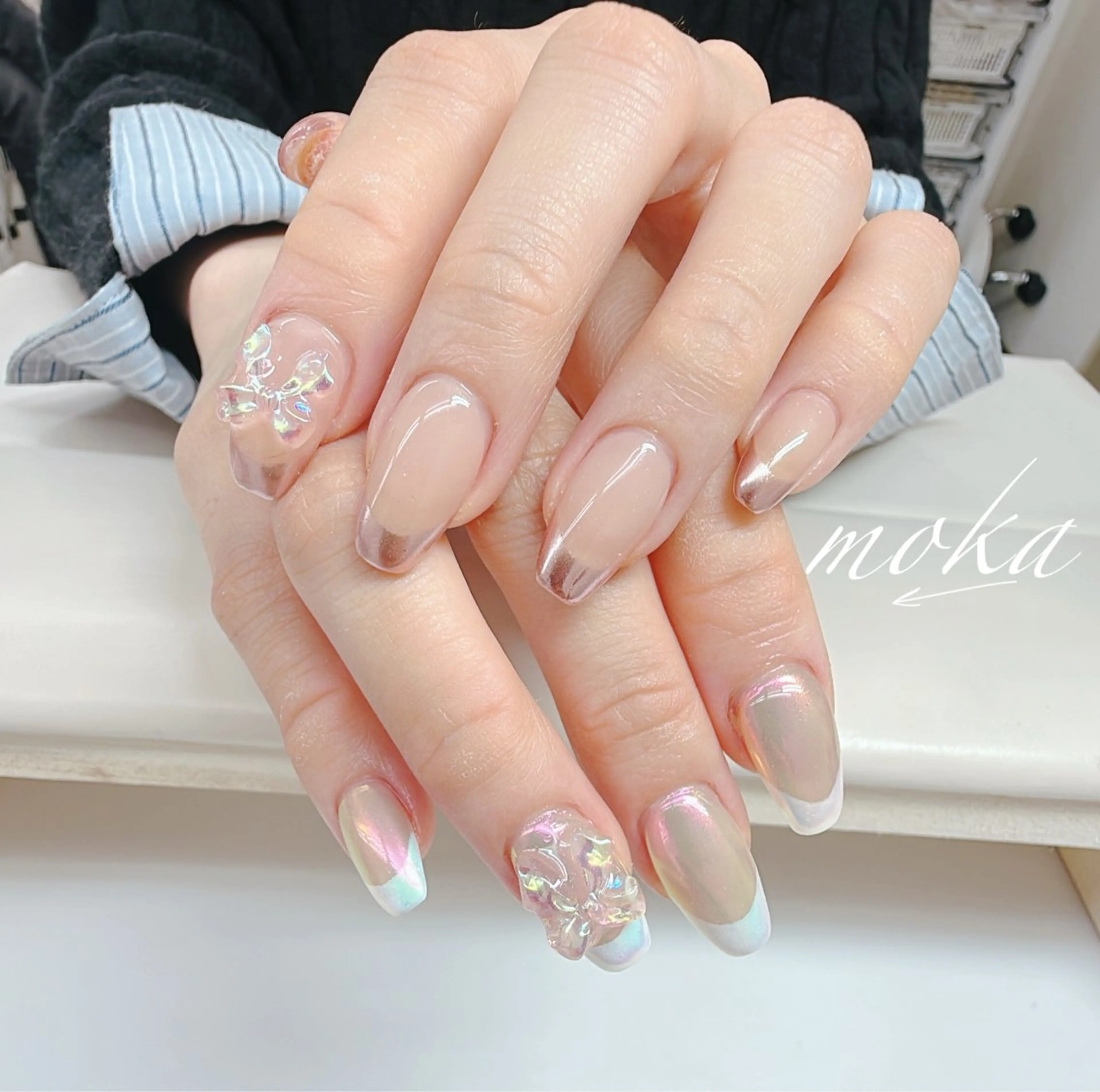 ネイル ハンドネイル ハンドケア 胡蝶蘭レディースサロ ンNailMOKAのネイルデザイン