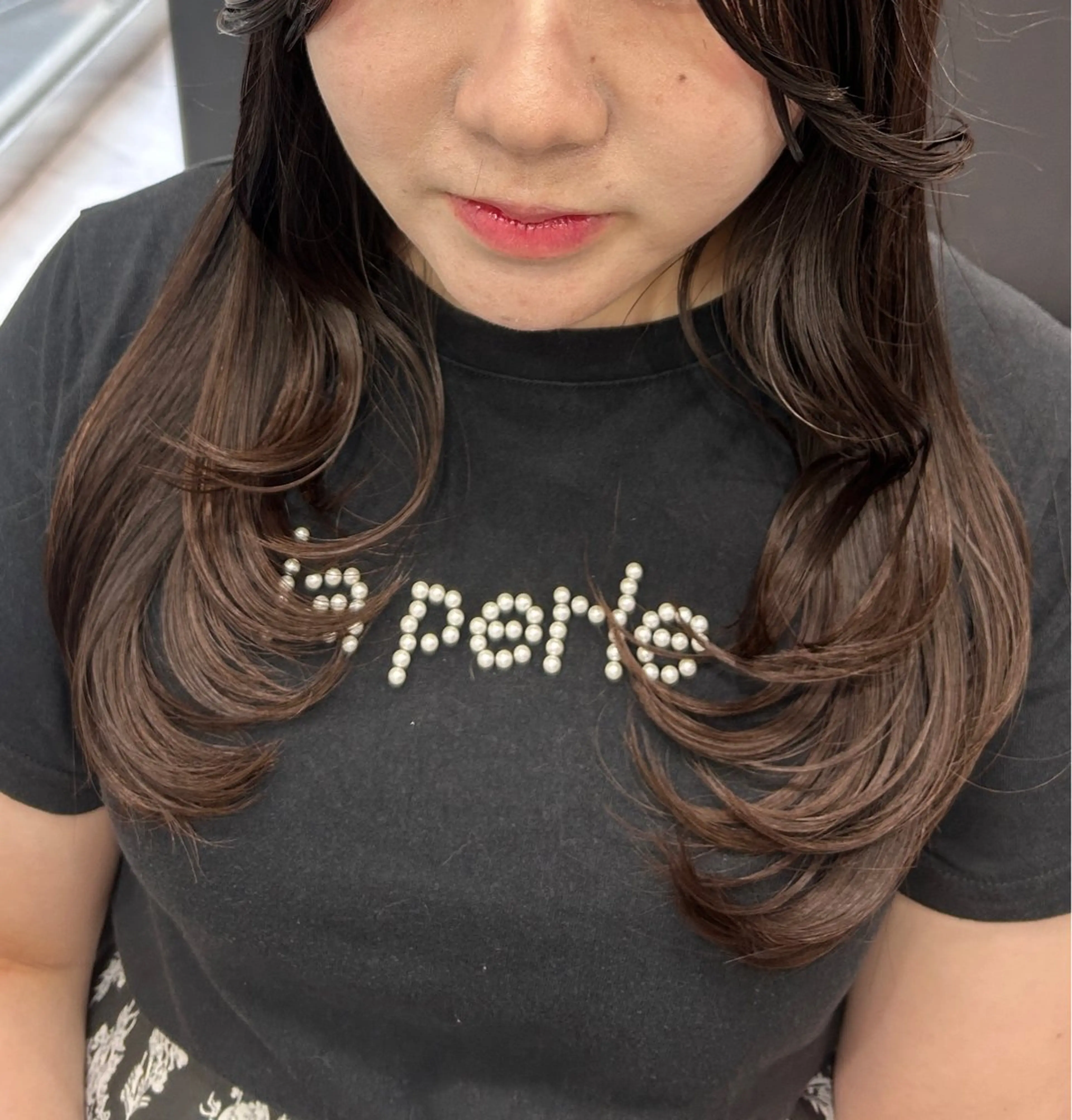 ロング 顔周りカット レイヤーカット カット 🍊小川実里🍊 /カラーレイヤーのヘアスタイル