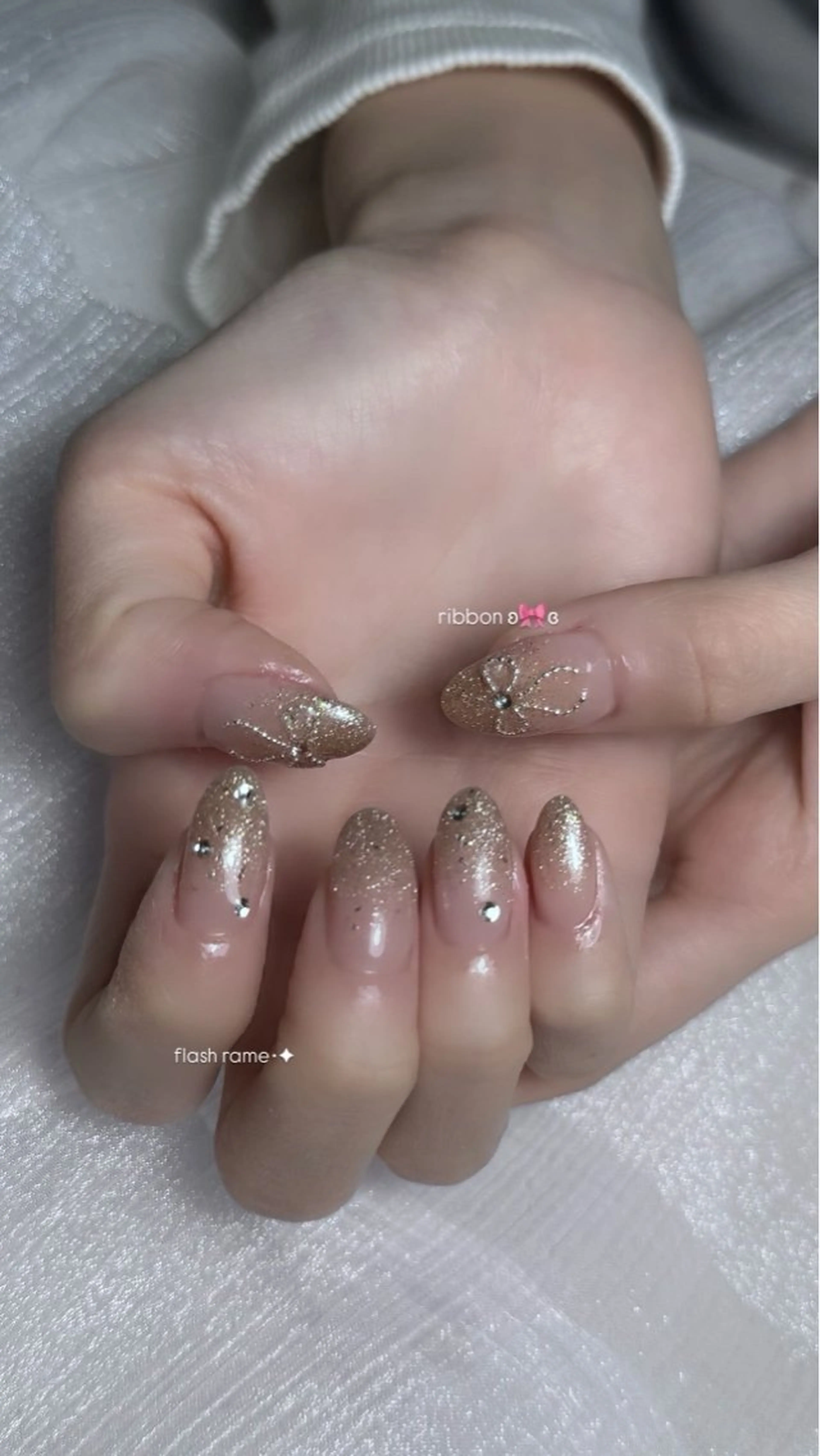 ネイル フレンチネイル 韓国ネイル マグネットネイル メンズネイル ニュアンスネイル ハンドネイル GRANDE大須 Cecil💜のネイルデザイン