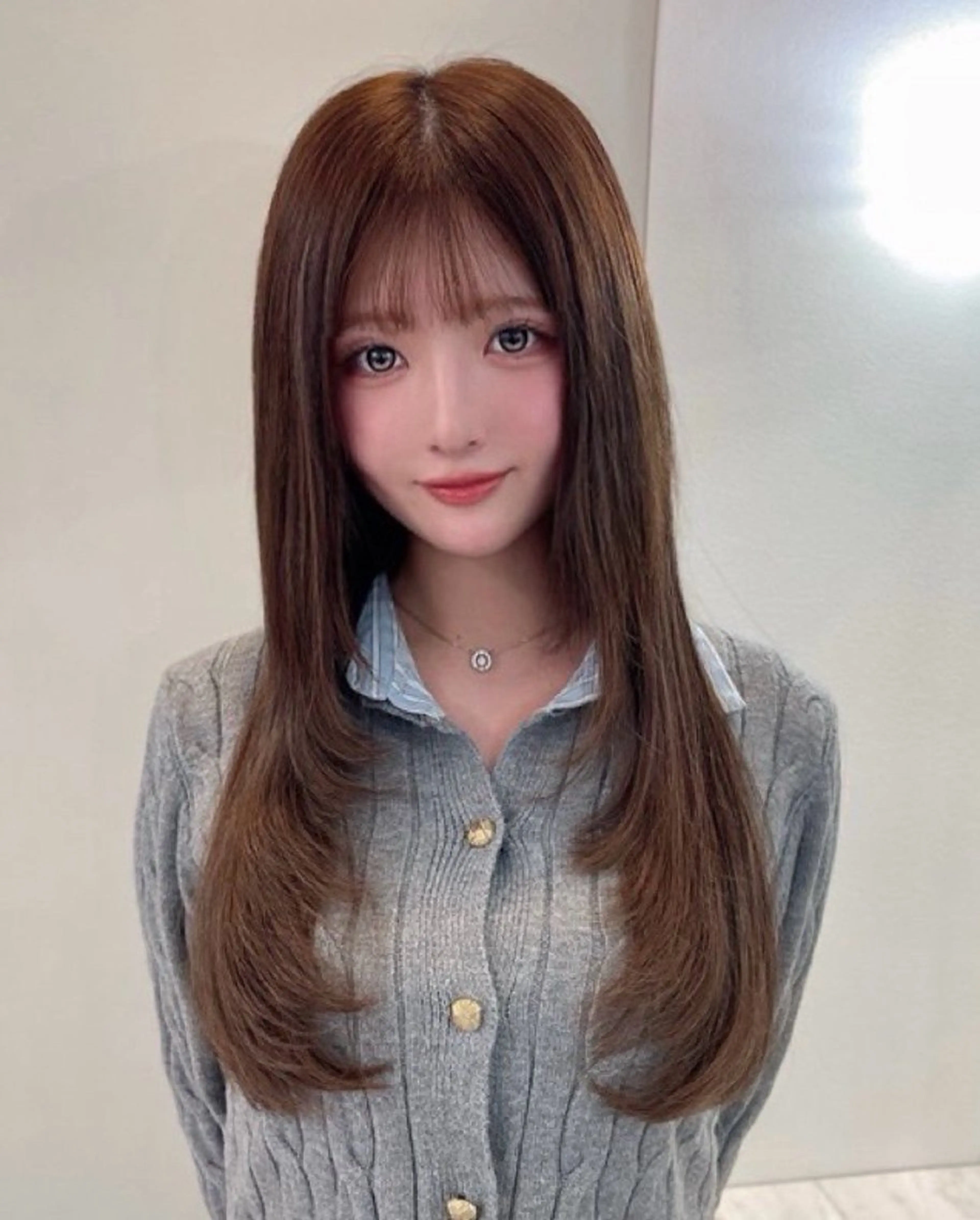 ロング エクステ 艶髪×透明感カラー りこのヘアスタイル