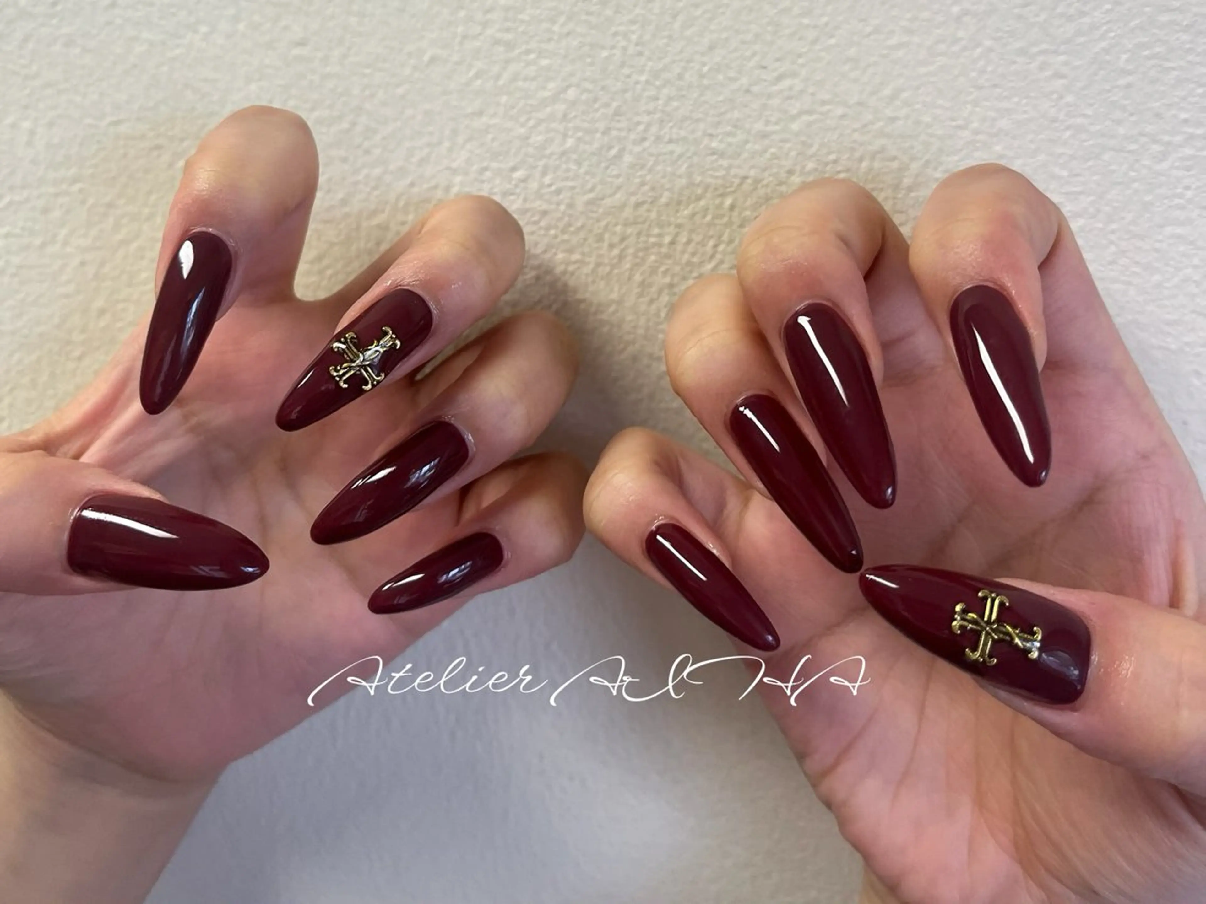 ロング ハンドネイル アトリエAIHA★ フィルイン推奨サロンのネイルデザイン