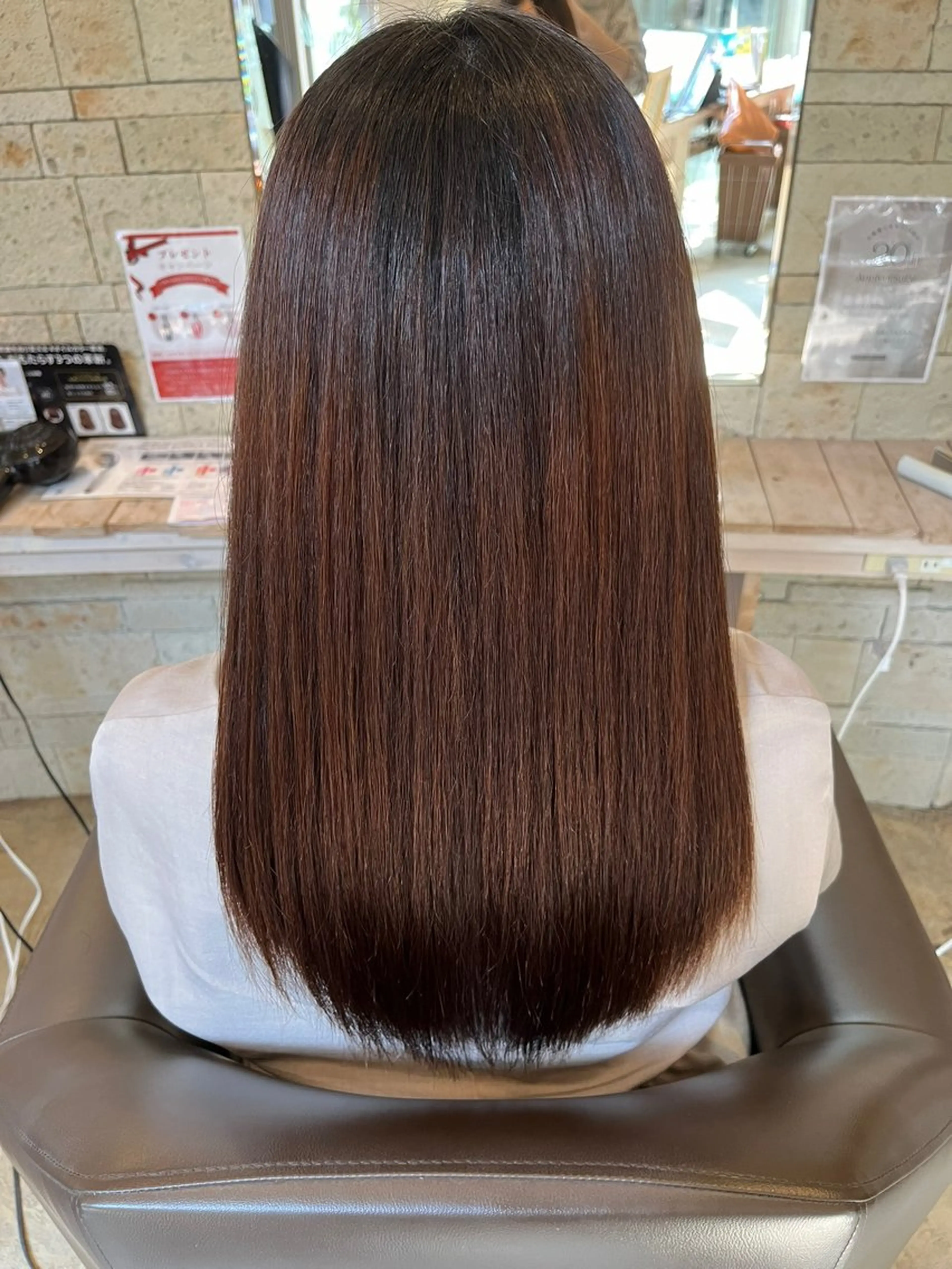 カット+髪質改善縮毛矯正+トリートメントの写真