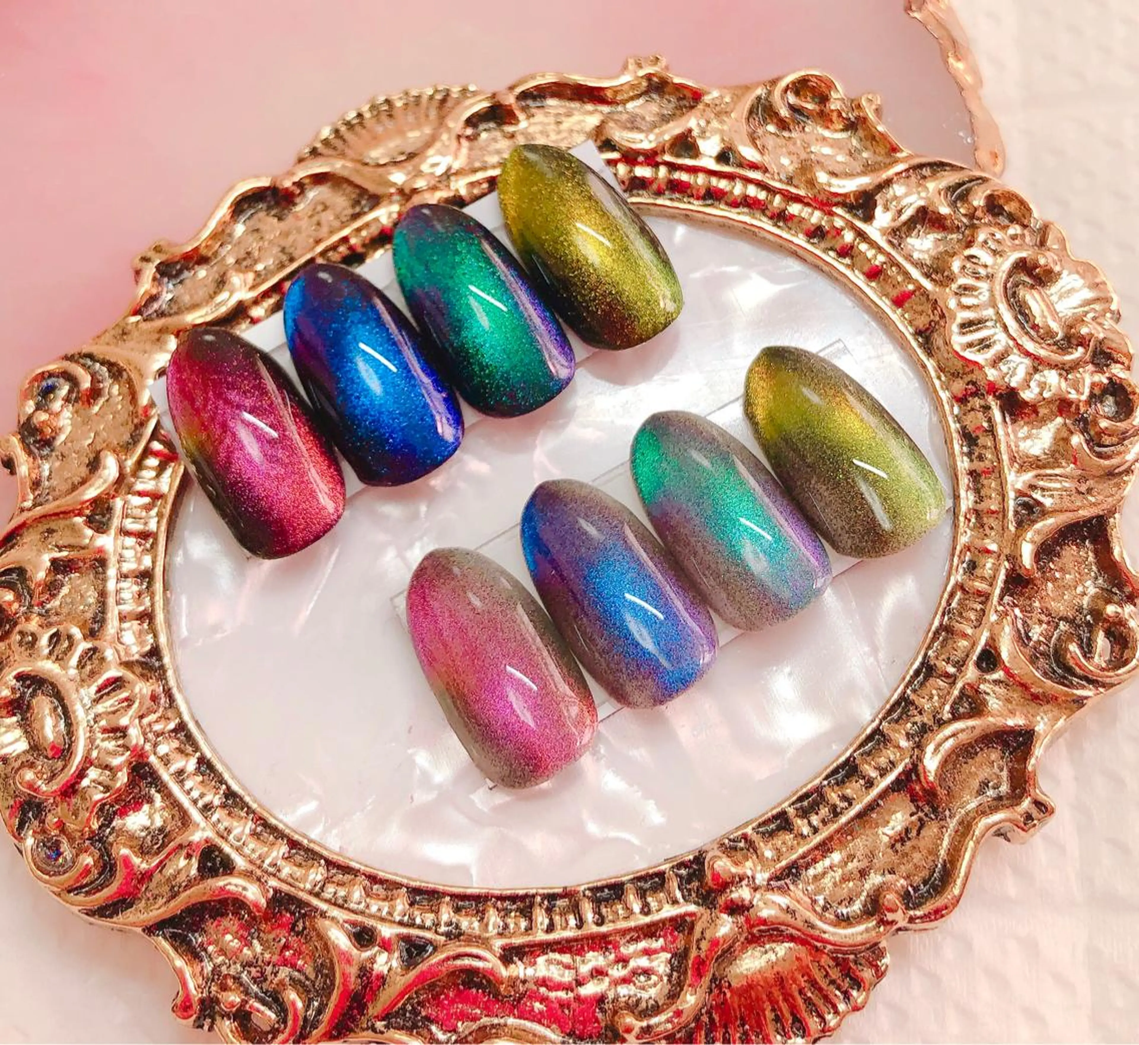 ネイル ジェルネイル マグネットネイル CROWN プライベートサロンのネイルデザイン