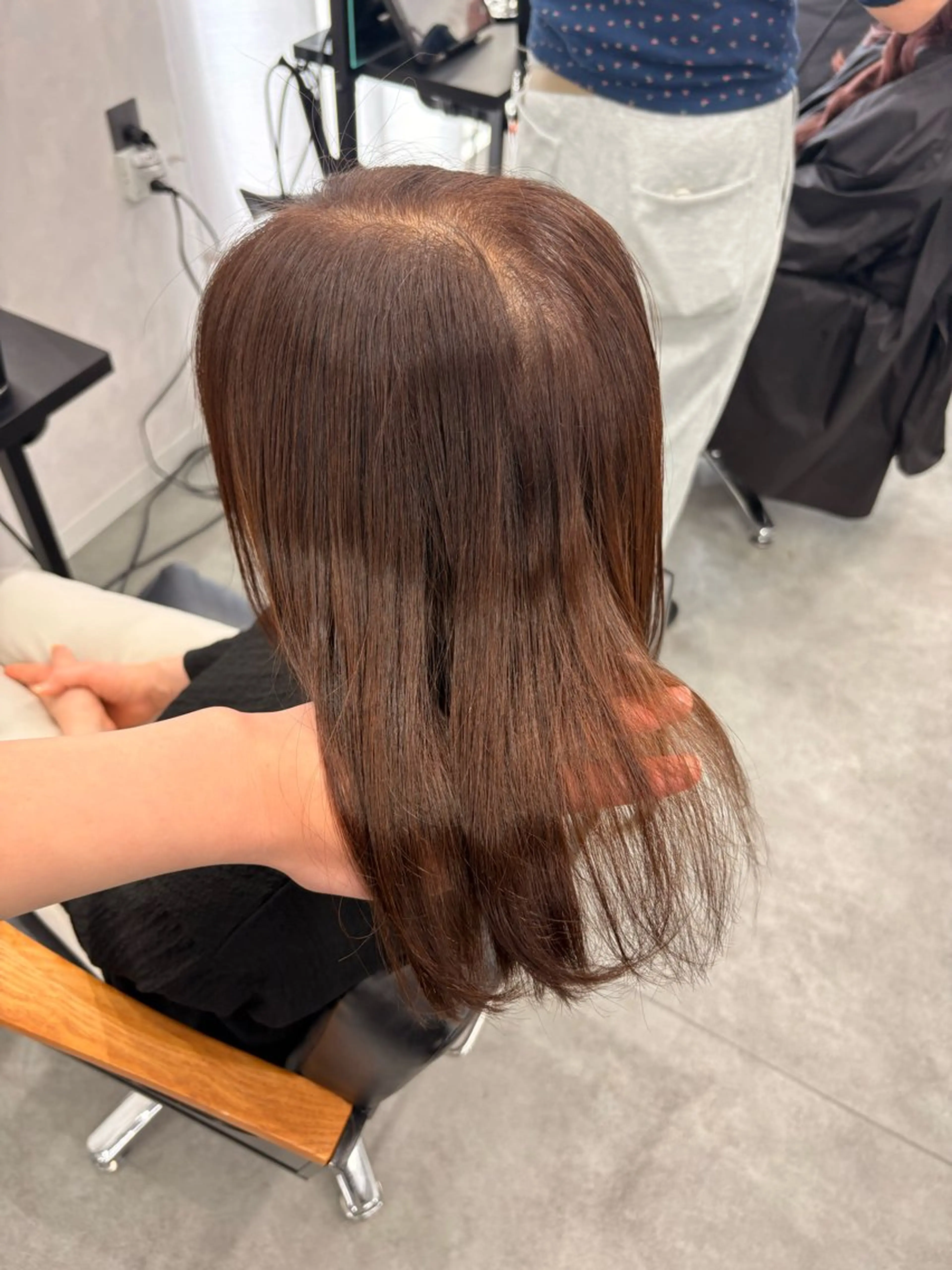 ミディアム カット 縮毛矯正 LIV My(マイ) 髪質改善/箕面のヘアスタイル