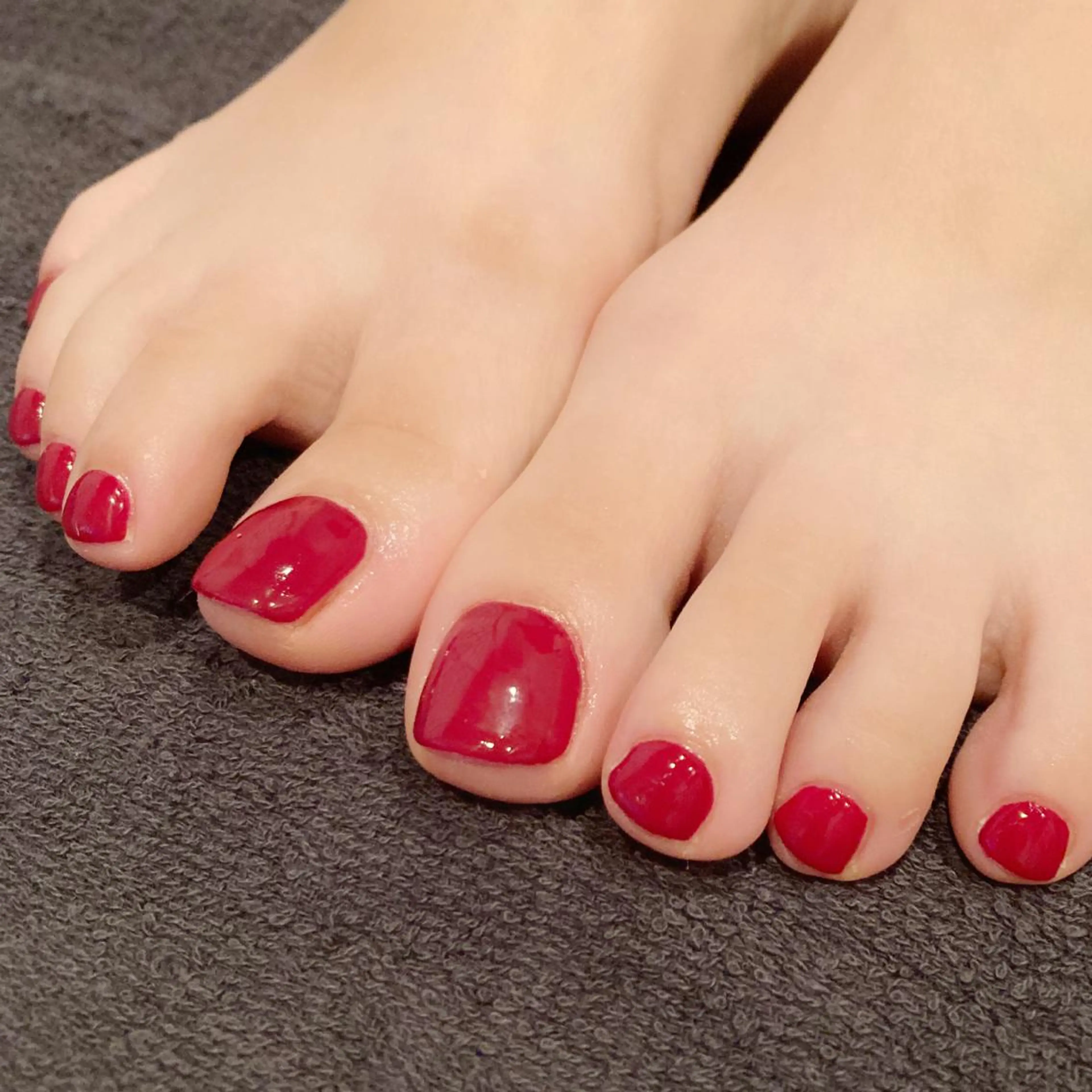 ネイル フットネイル ワンカラーネイル フットネイル nappage 国分寺のネイルデザイン