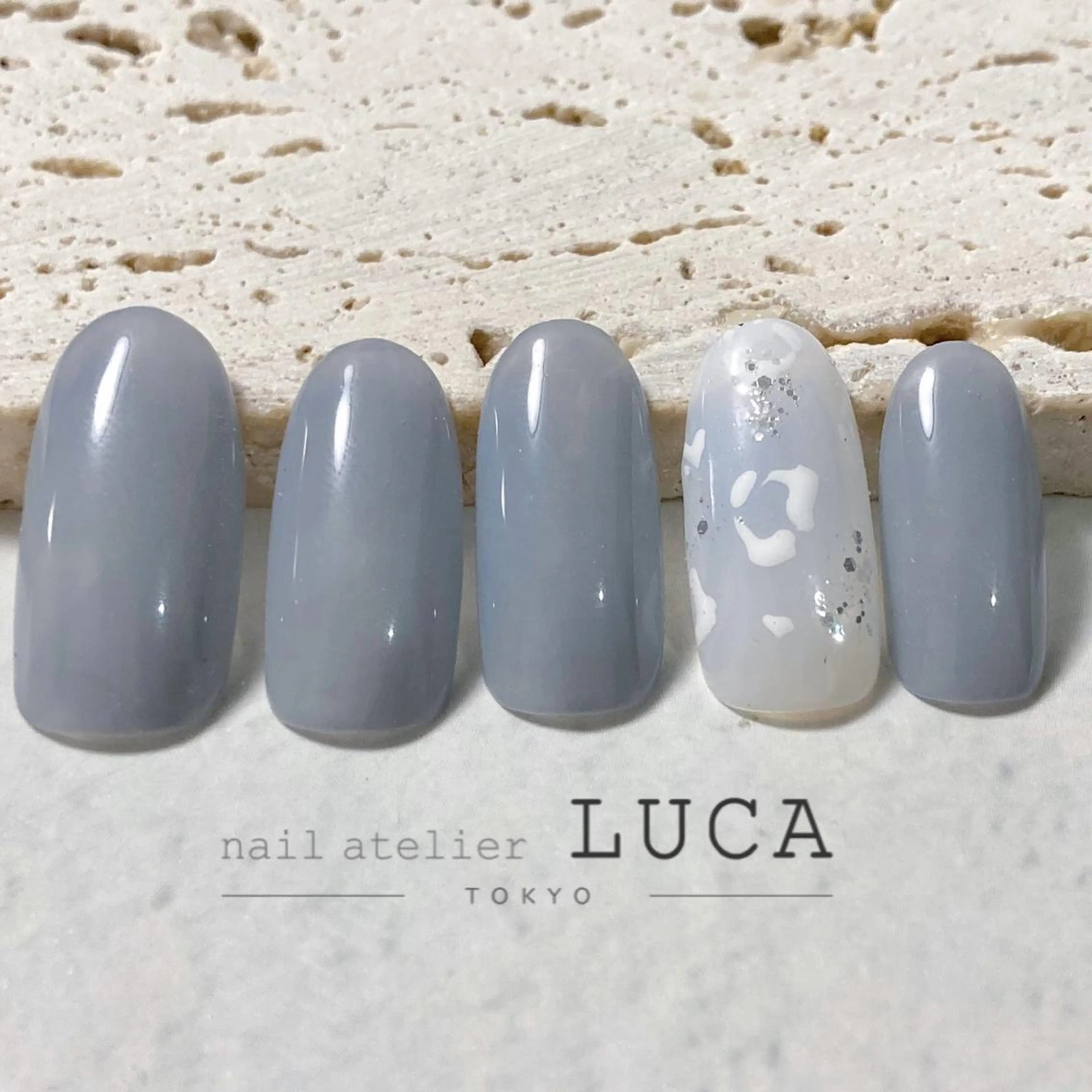 ネイル アートネイル オーロラネイル クリアネイル 長さ出し フットネイル ハンドネイル ネイルアトリエルカ スタッフのネイルデザイン