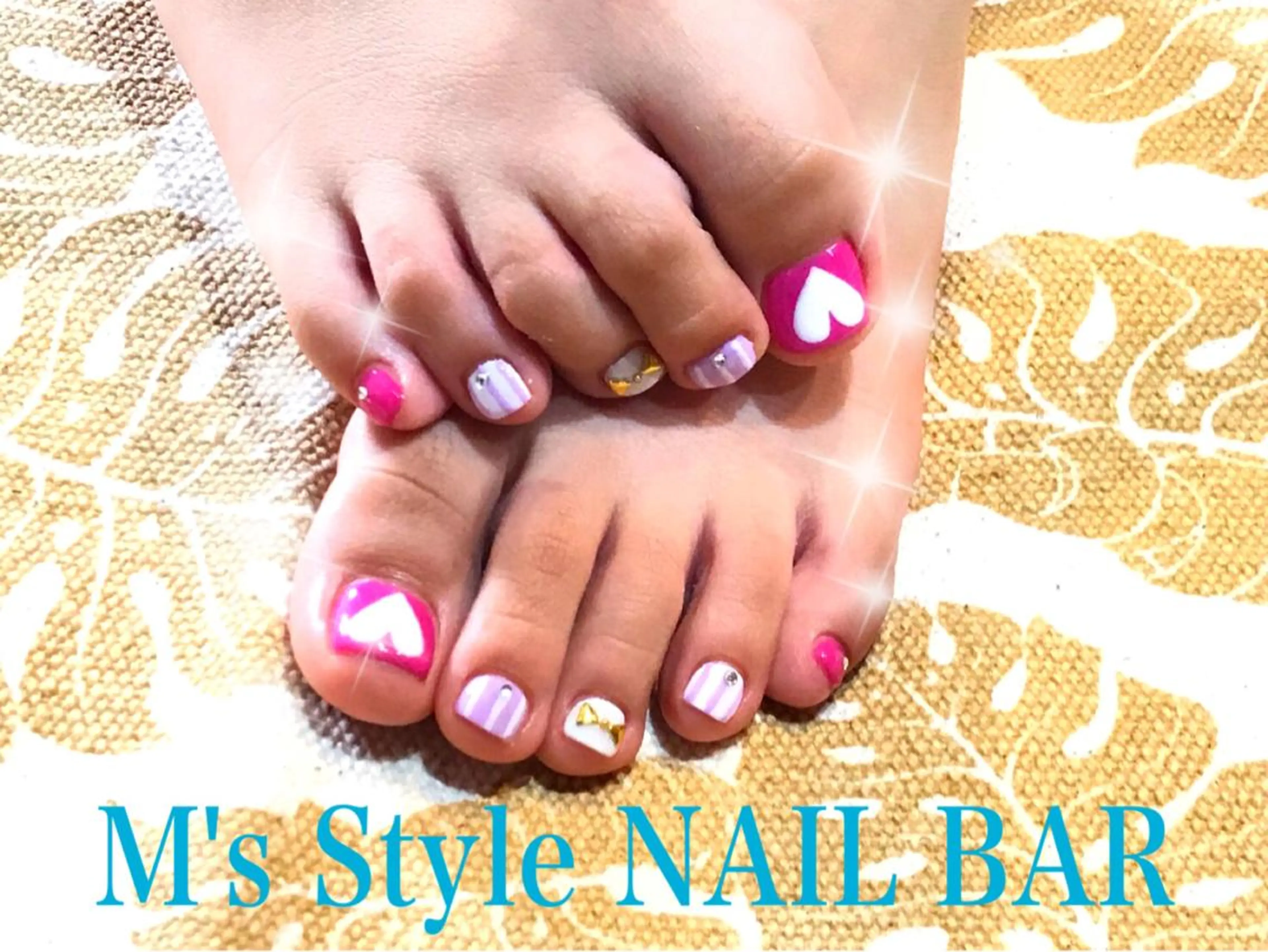 ネイル フットネイル ジェルネイル フットネイル M's Style NAIL BARのネイルデザイン