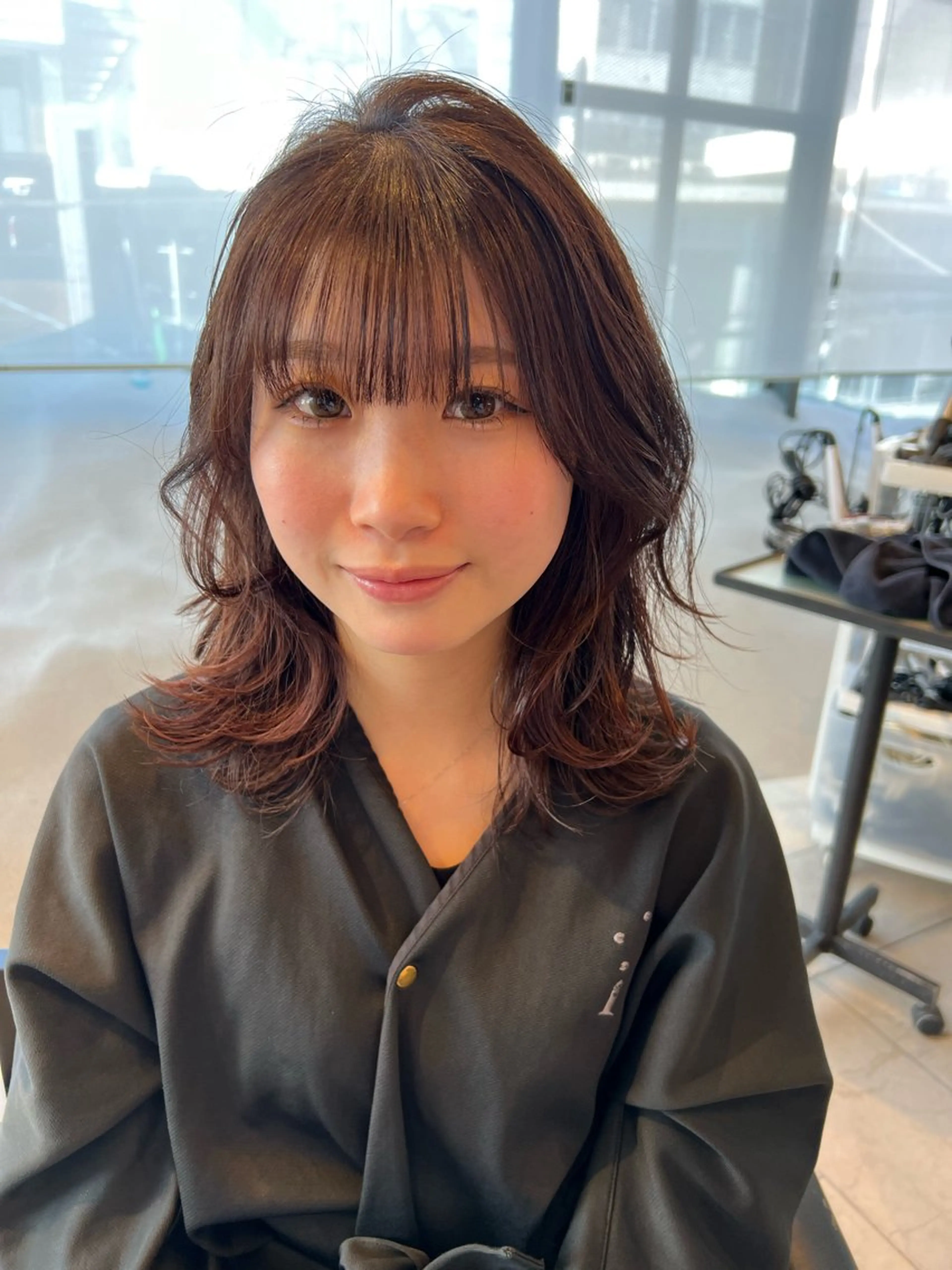 ミディアム 平山 沙羅のヘアスタイル
