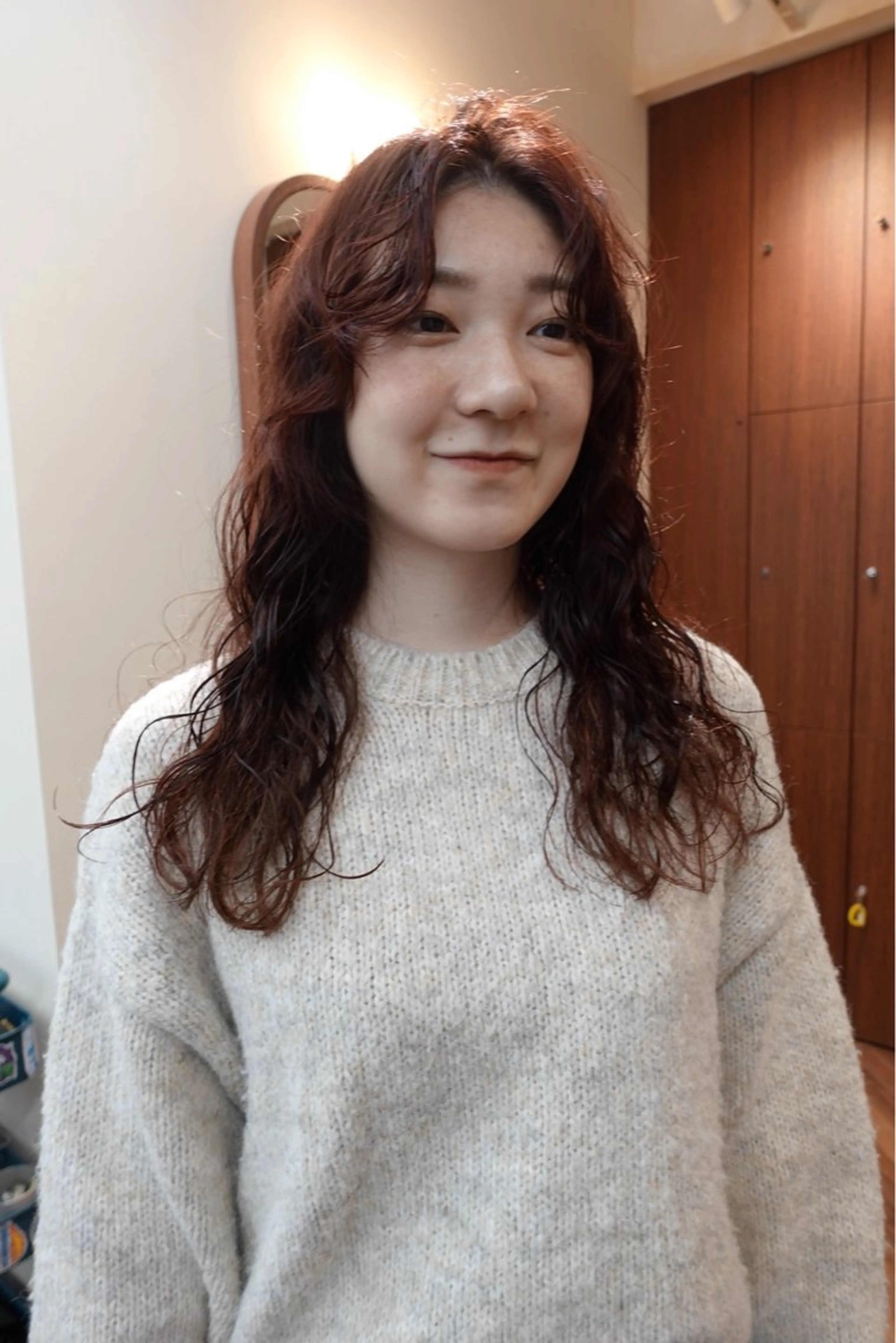 ロング カラー パーマ ボブパーマ/パーマ ウルフパーマのヘアスタイル