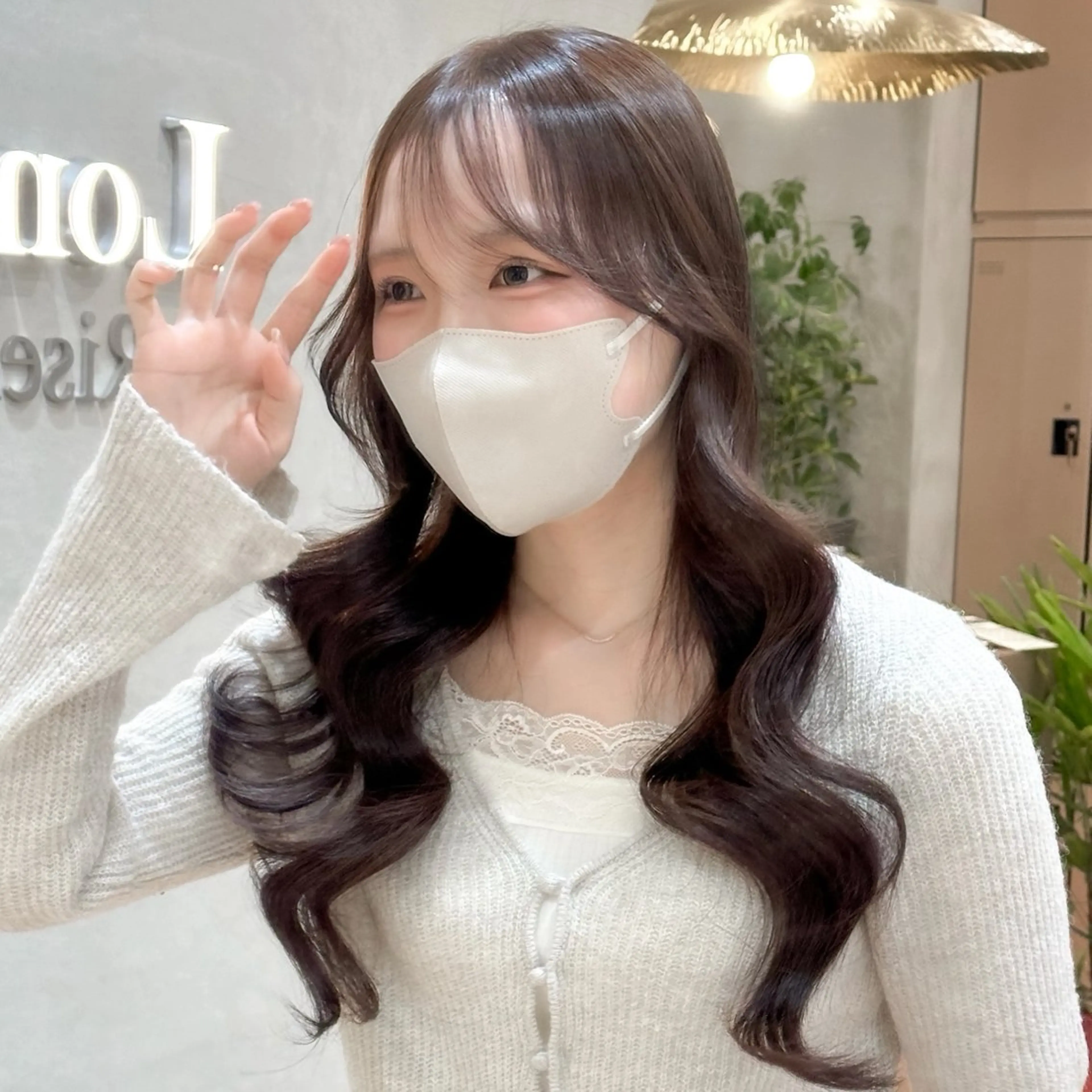 ロング ヘアカラー トリートメント 縮毛矯正/韓国ヘア /レイヤー🎀ミズキのヘアスタイル