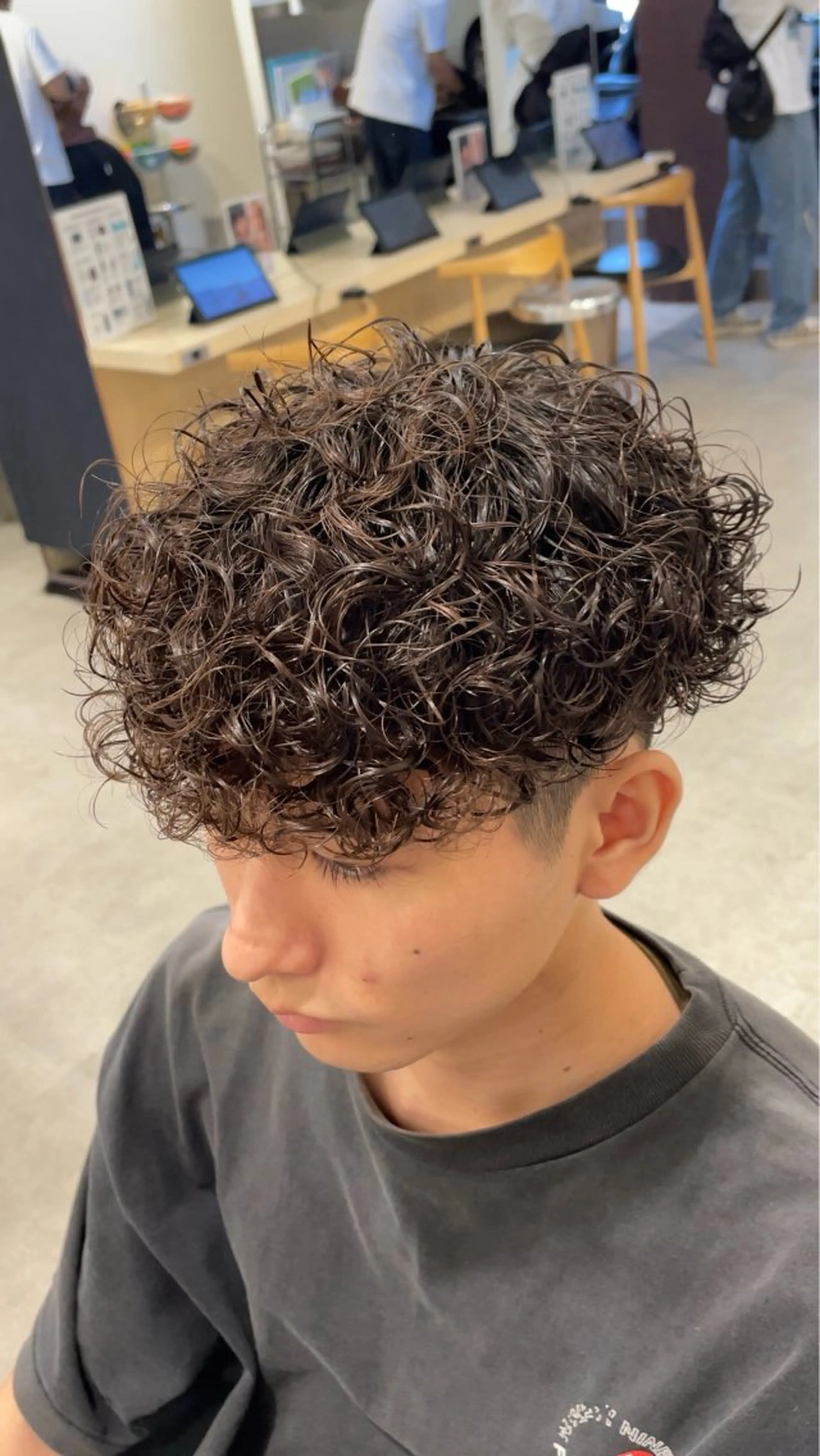 カラー パーマ メンズ カット パーマ fifth 武正 琉生のヘアスタイル