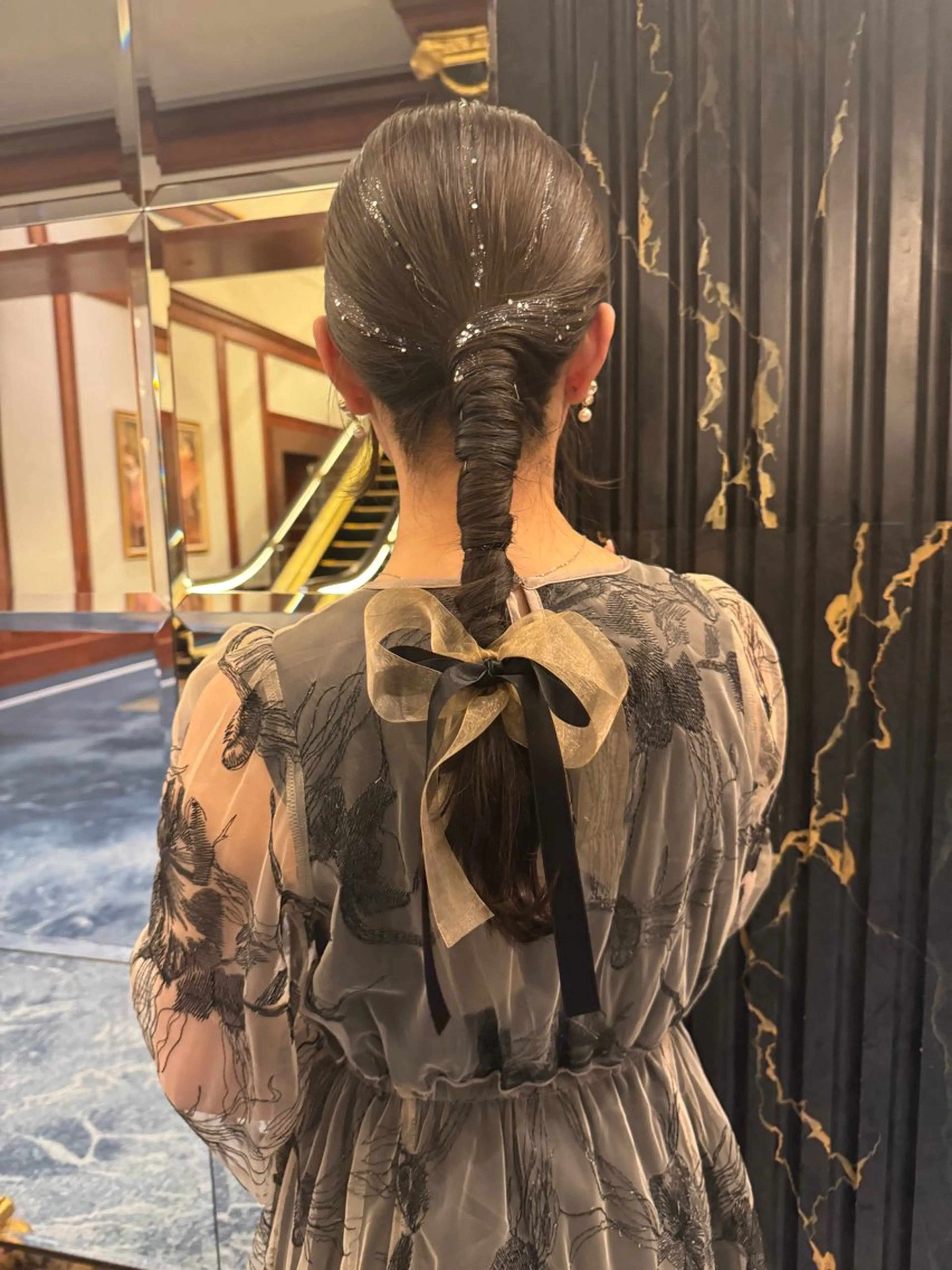 ヘアアレンジ 結婚式・ブライダル 艶 ケアブリーチ 🎀🩵RISAのヘアスタイル