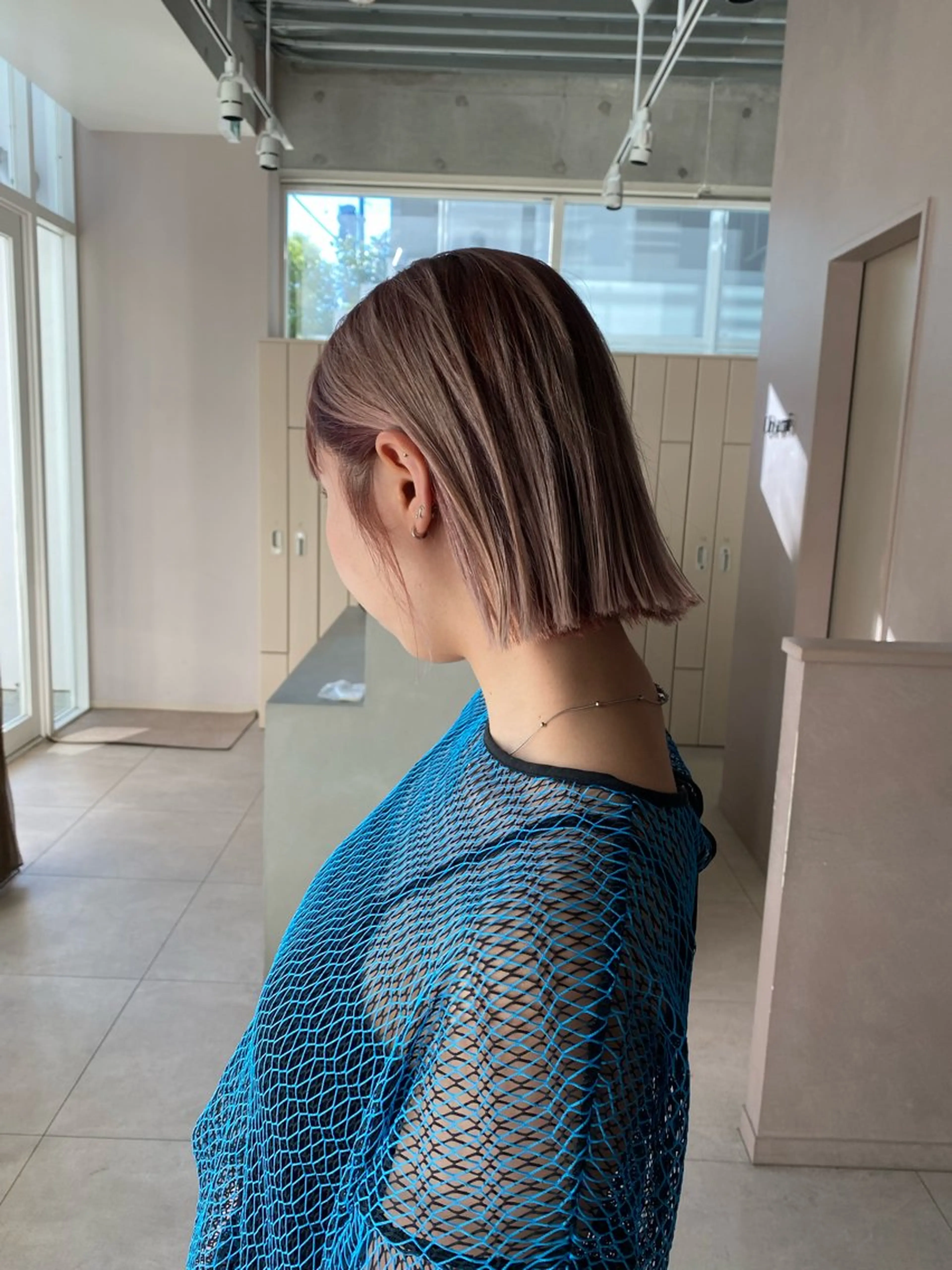 ショート 切りっぱなしボブ ボブ 栗原 瑞稀のヘアスタイル