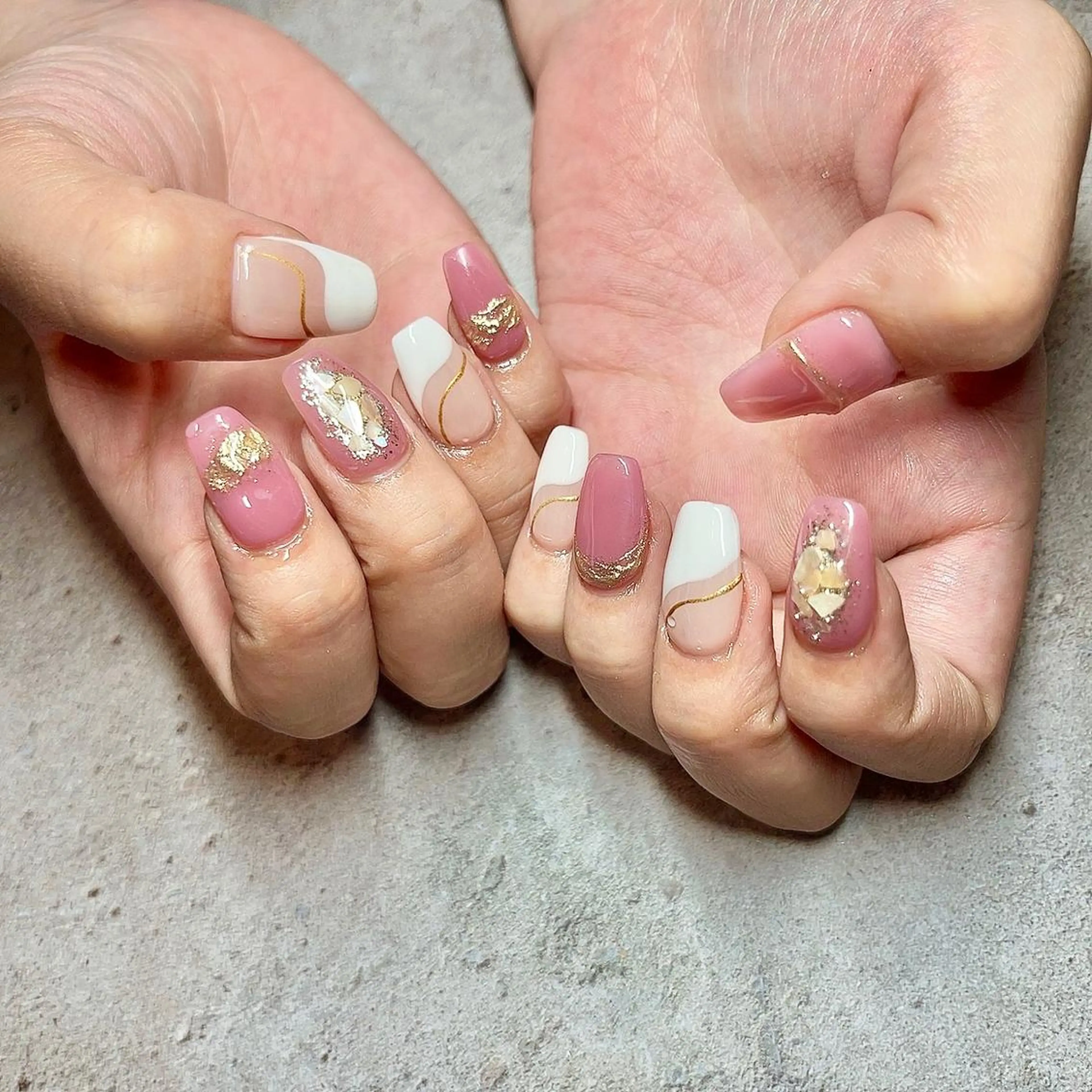 ネイル ジェルネイル ハードジェル スカルプネイル しば まなみのネイルデザイン