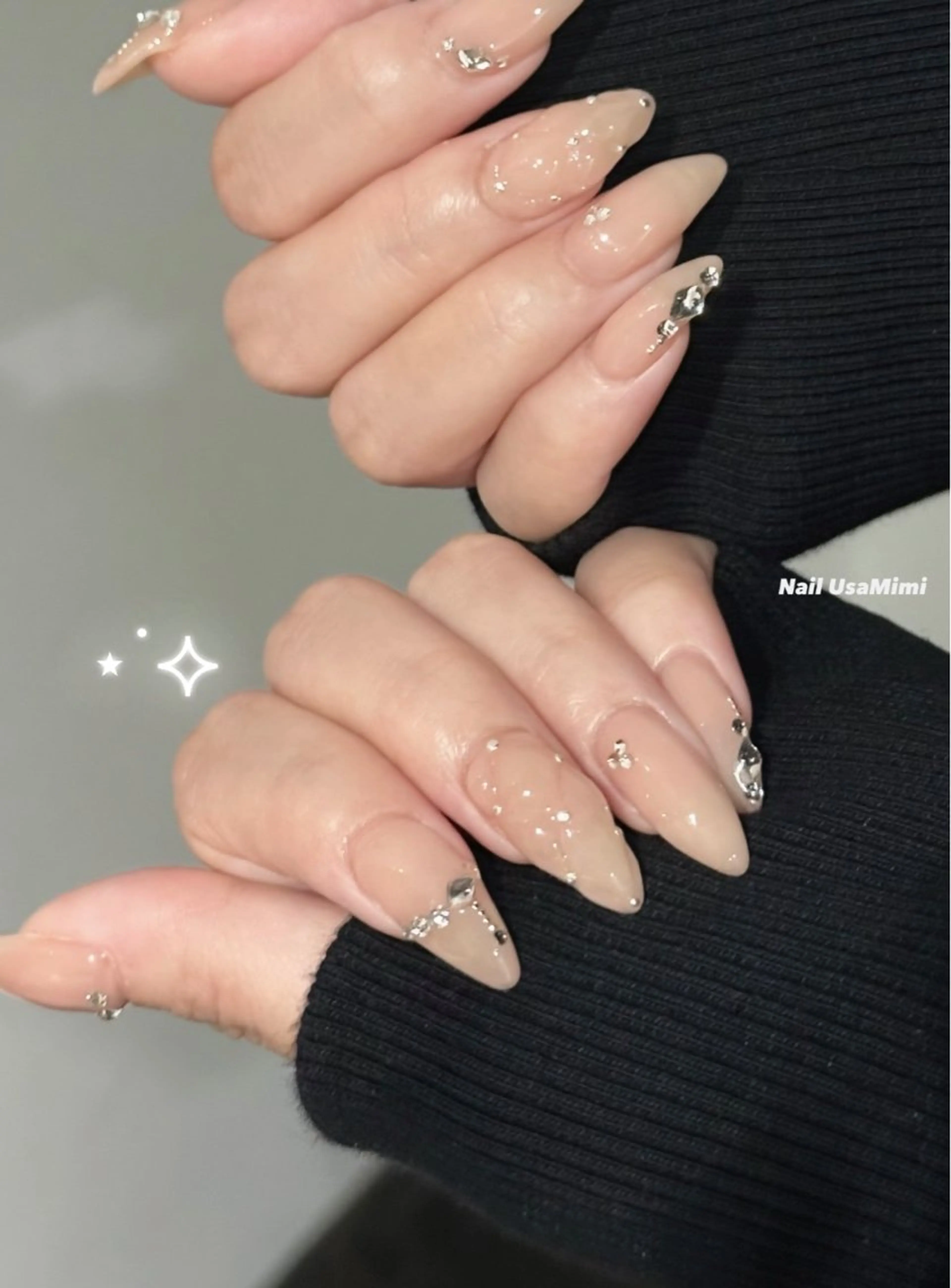 ネイル ハンドネイル 本町NailUsaM imi MOMOKAのネイルデザイン