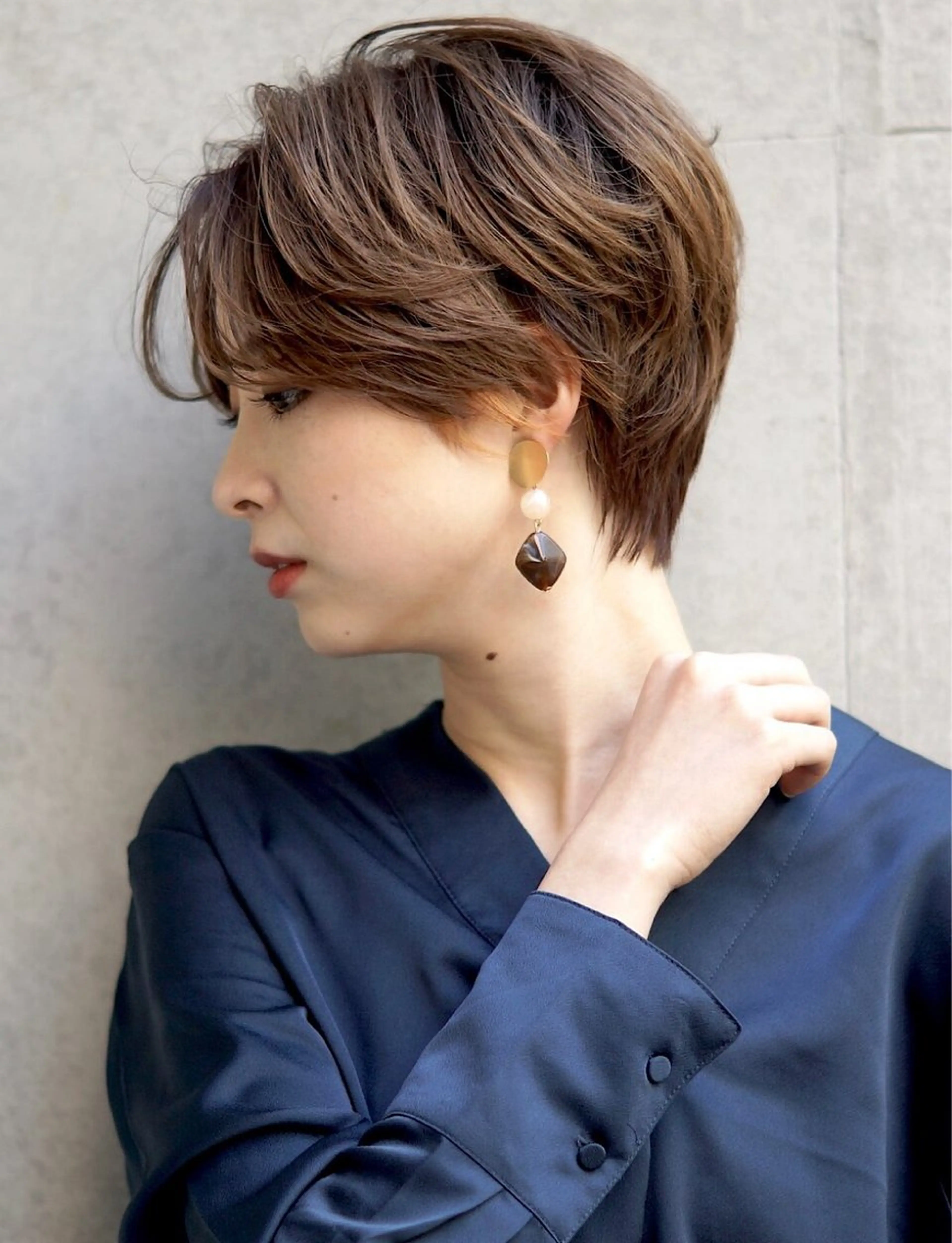 ショート カラー 透明感カラー ダブルカラー ハイライトカラー イルミナカラー インナーカラー カット ヘアカラー トリートメント misa🫧ナチュラ ル縮毛矯正/髪質改善のヘアスタイル