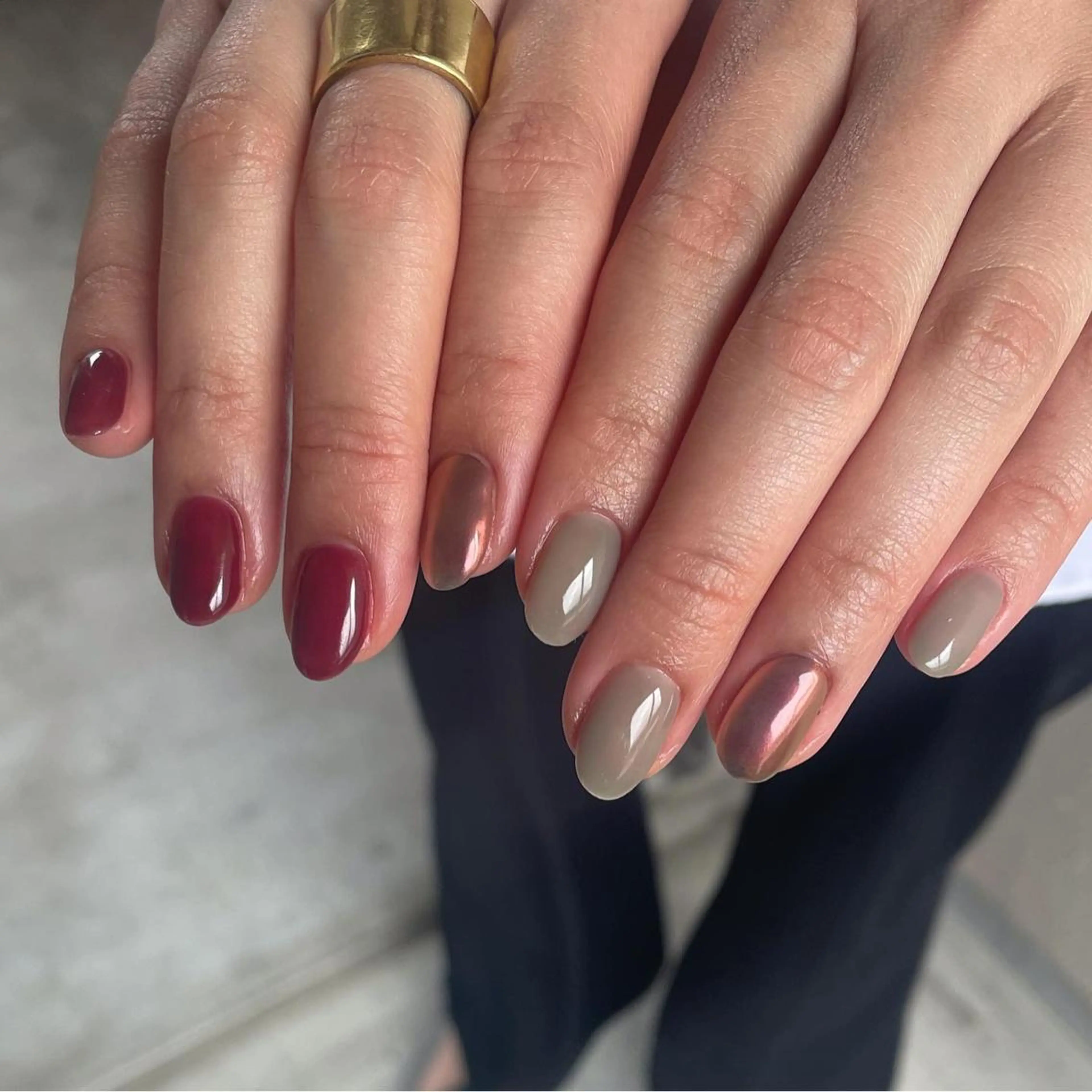 ネイル ミラーネイル ハンドネイル ハンドケア lylynail YUUKAのネイルデザイン