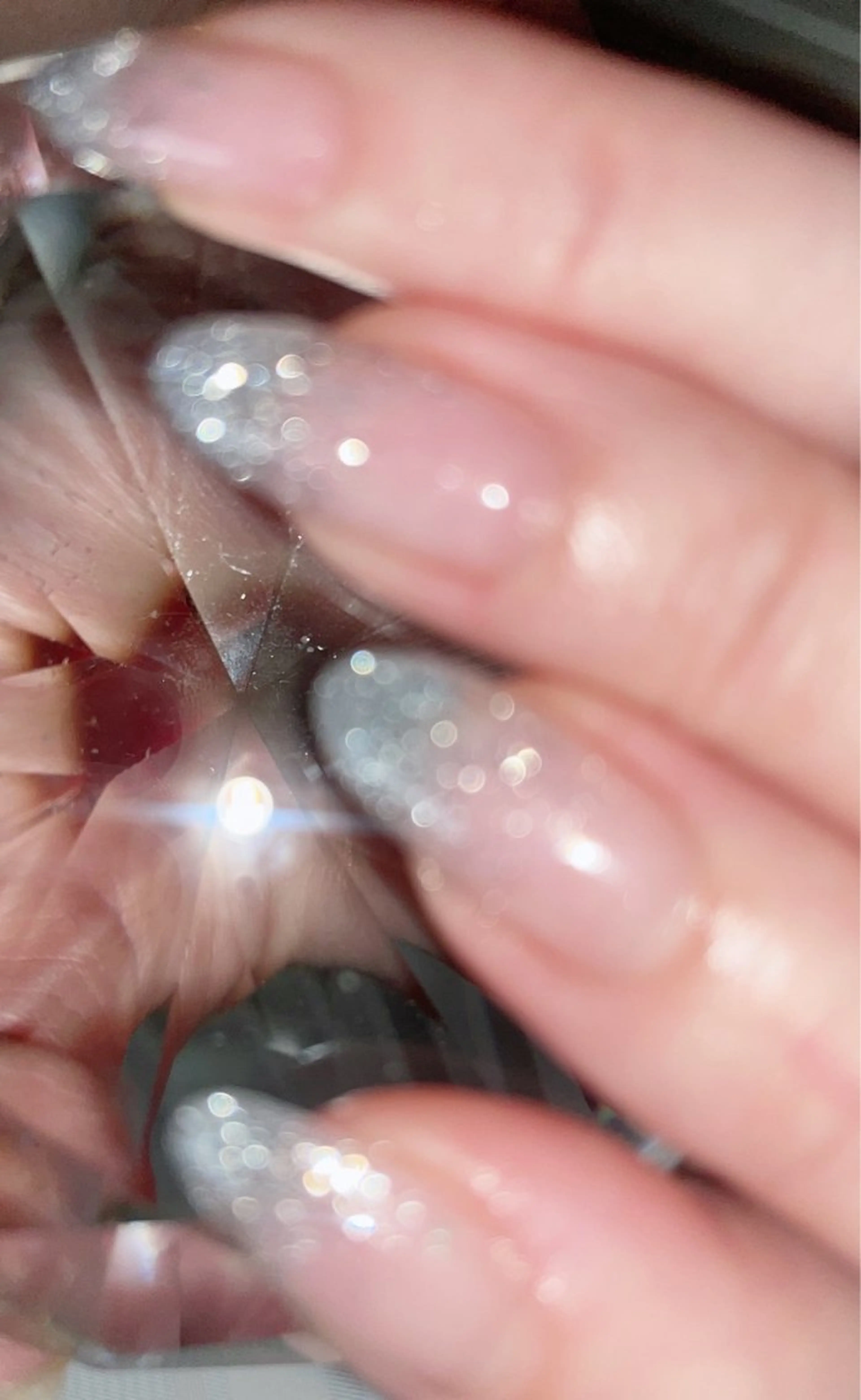 ハンド初回オフ込み💅20色から選べるフラッシュラメグラデーションネイルの写真