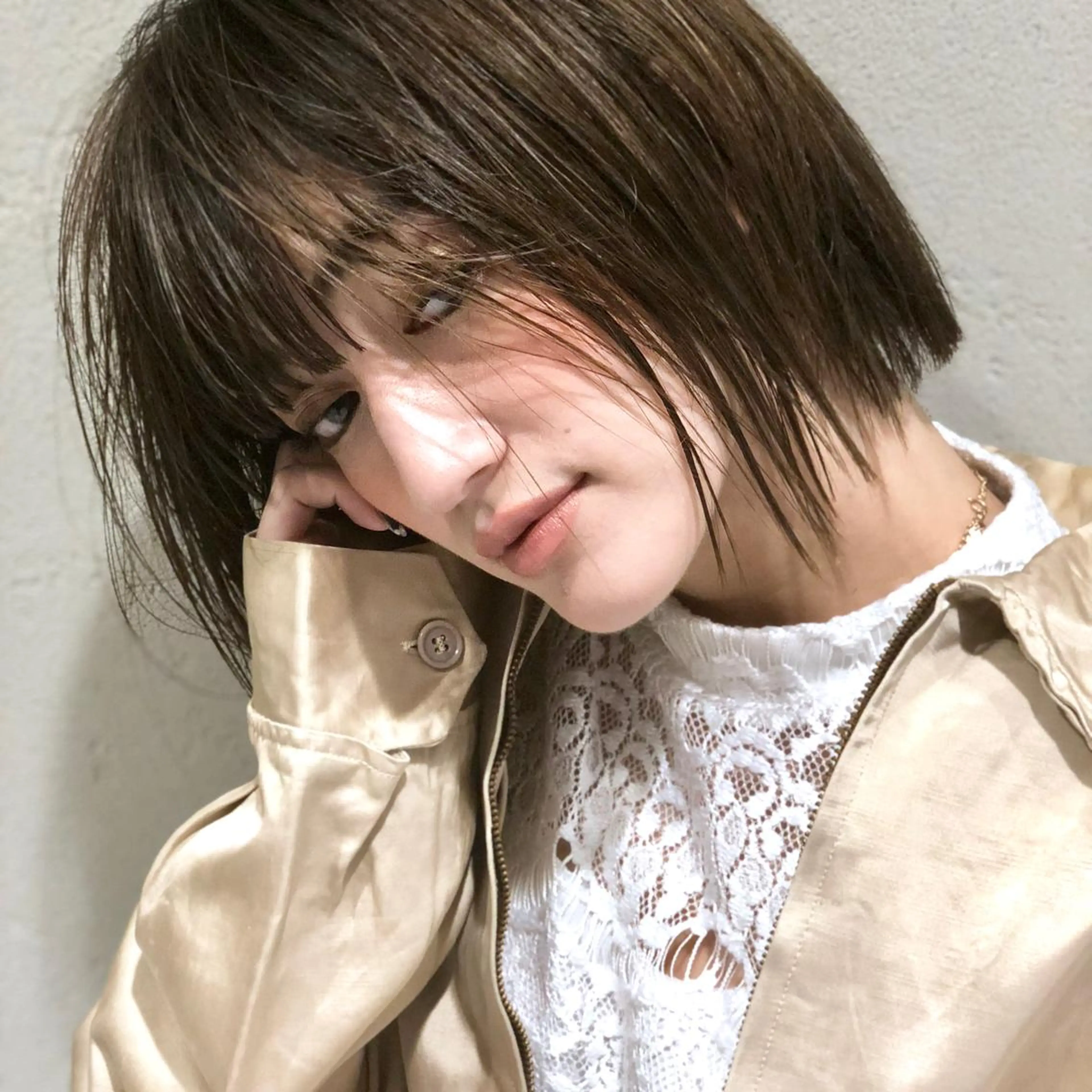 ショート 切りっぱなしボブ ボブ 【銀座｜店長】 イノケンのヘアスタイル