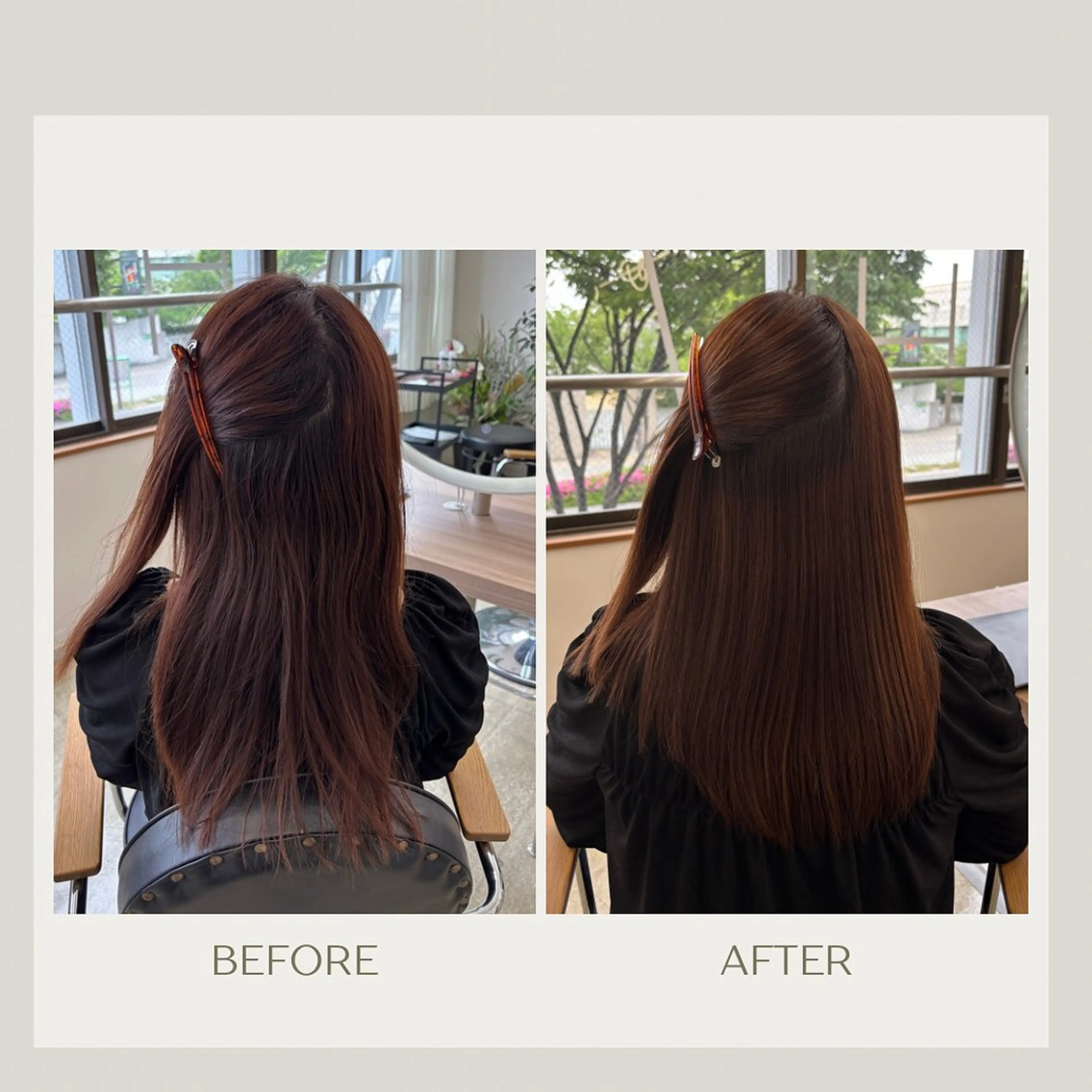 セミロング 髪質改善 カット 縮毛矯正 髪質改善/艶髪🫧 廣野暖花のヘアスタイル