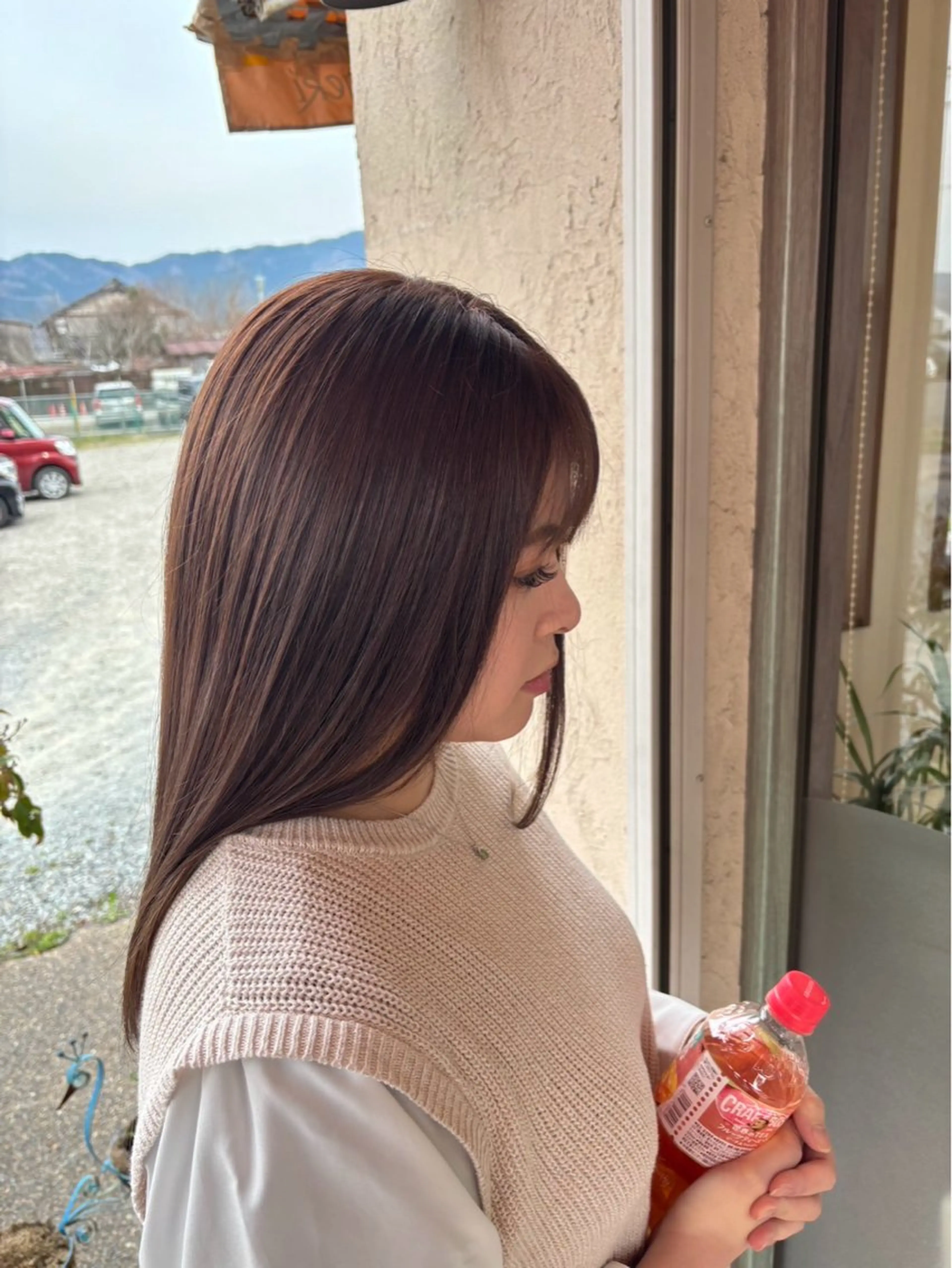 似合わせ小顔カット➕カラーの写真