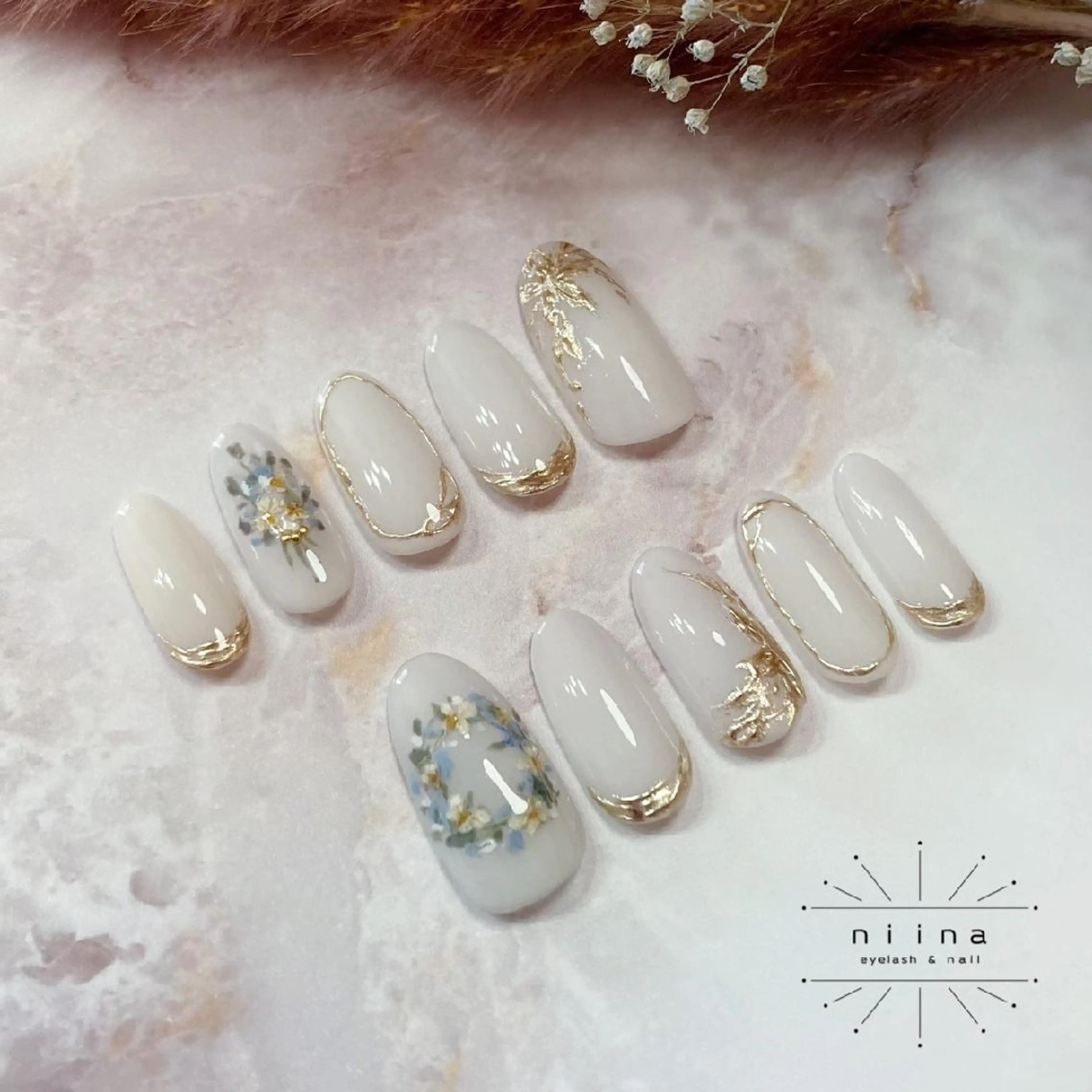 ネイル ネイルチップ ブライダルネイル n i i n a  -eye&nail-のマツエク・マツパデザイン