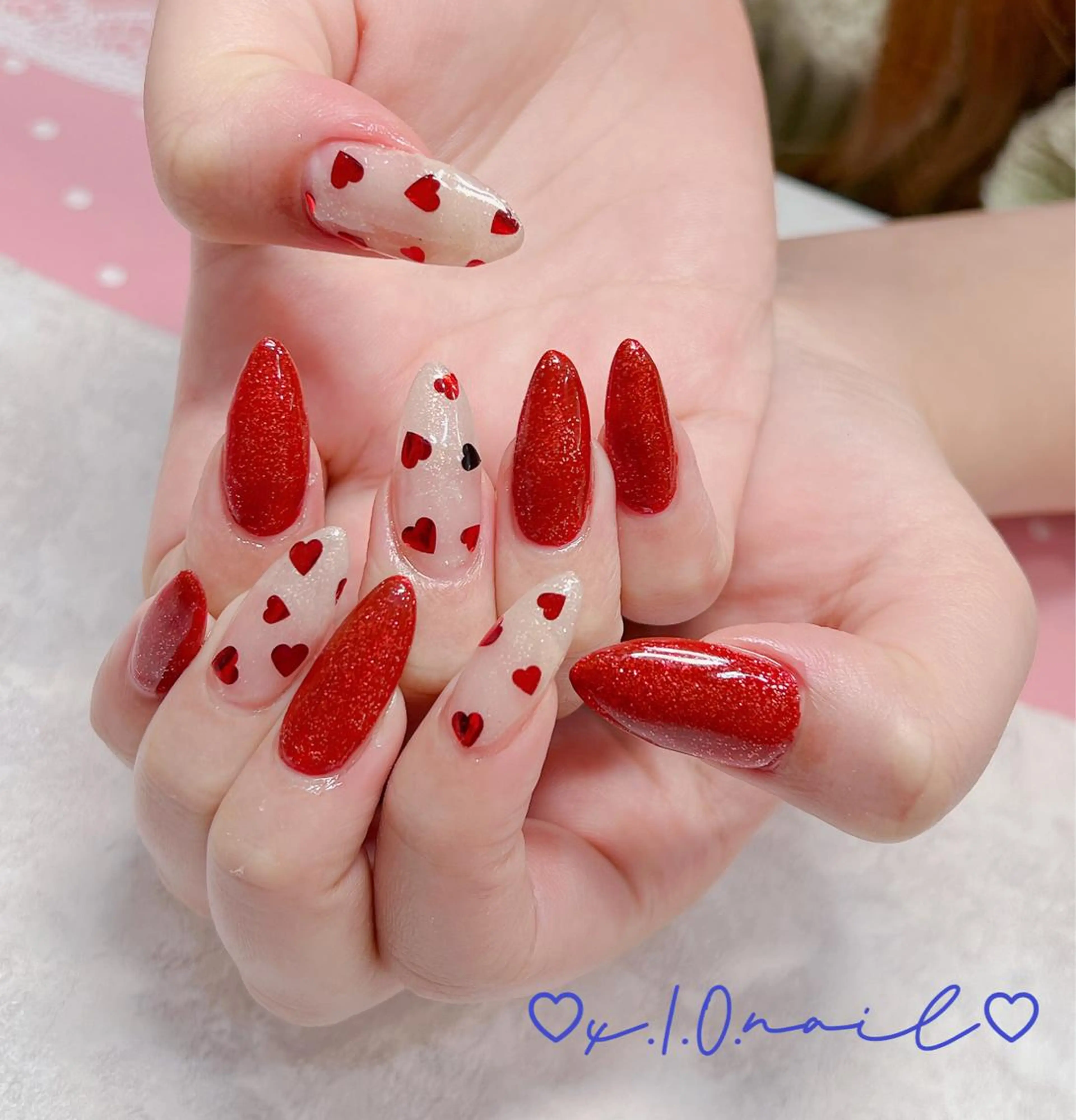 ネイル アニマル柄 アートネイル ニュアンスネイル ネイルチップ 冬ネイル ハンドネイル x.1.0.nail ♡Cのネイルデザイン