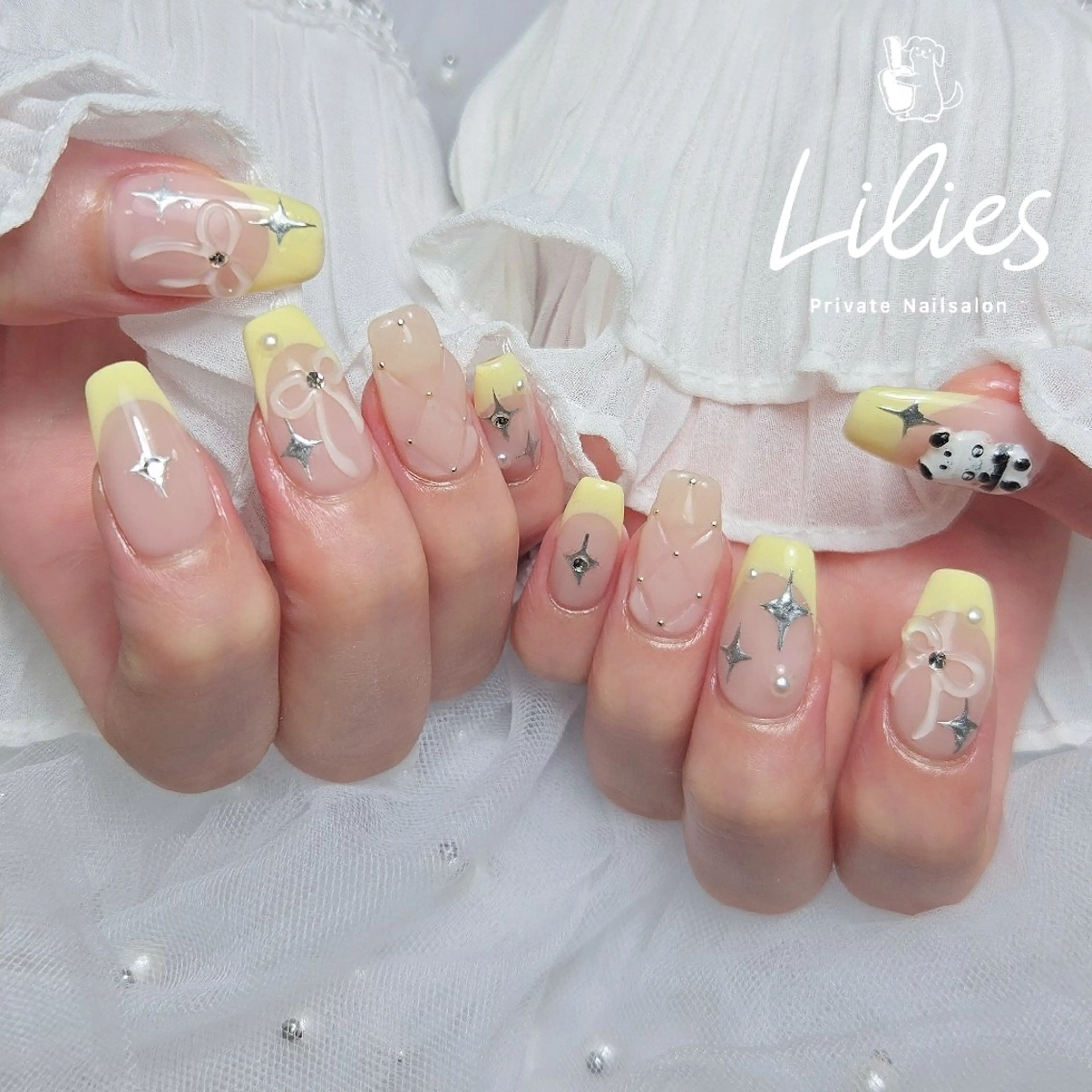 セミロング ハンドネイル Private Nailsalon Lilies所属・Nailsalon Lilies♡のネイルデザイン